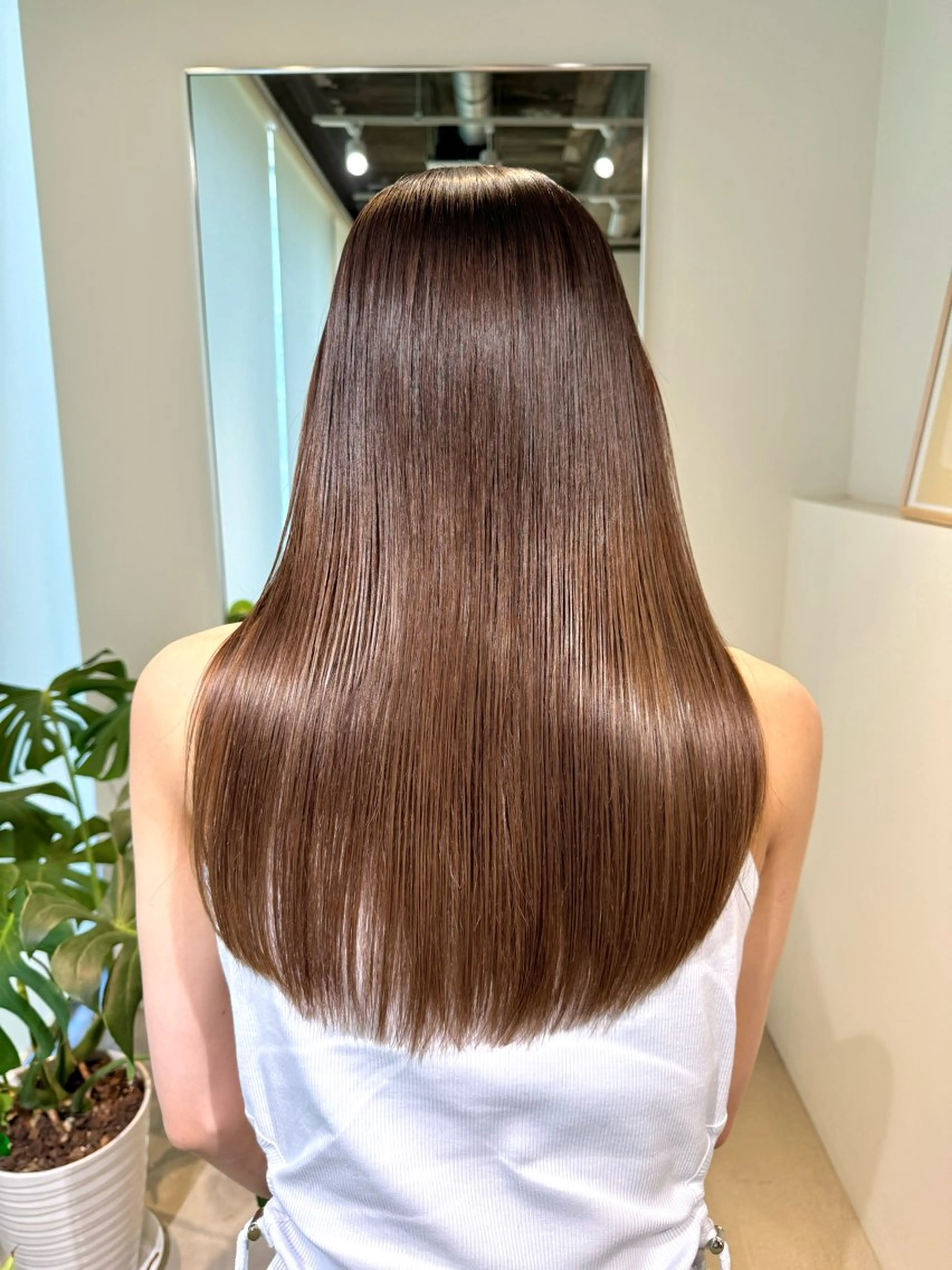 ロング アッシュ ボブ 髪質改善 レイヤーカット ロング 髪質改善スペシャリス ト長尾勇弥/梅田中津のヘアスタイル