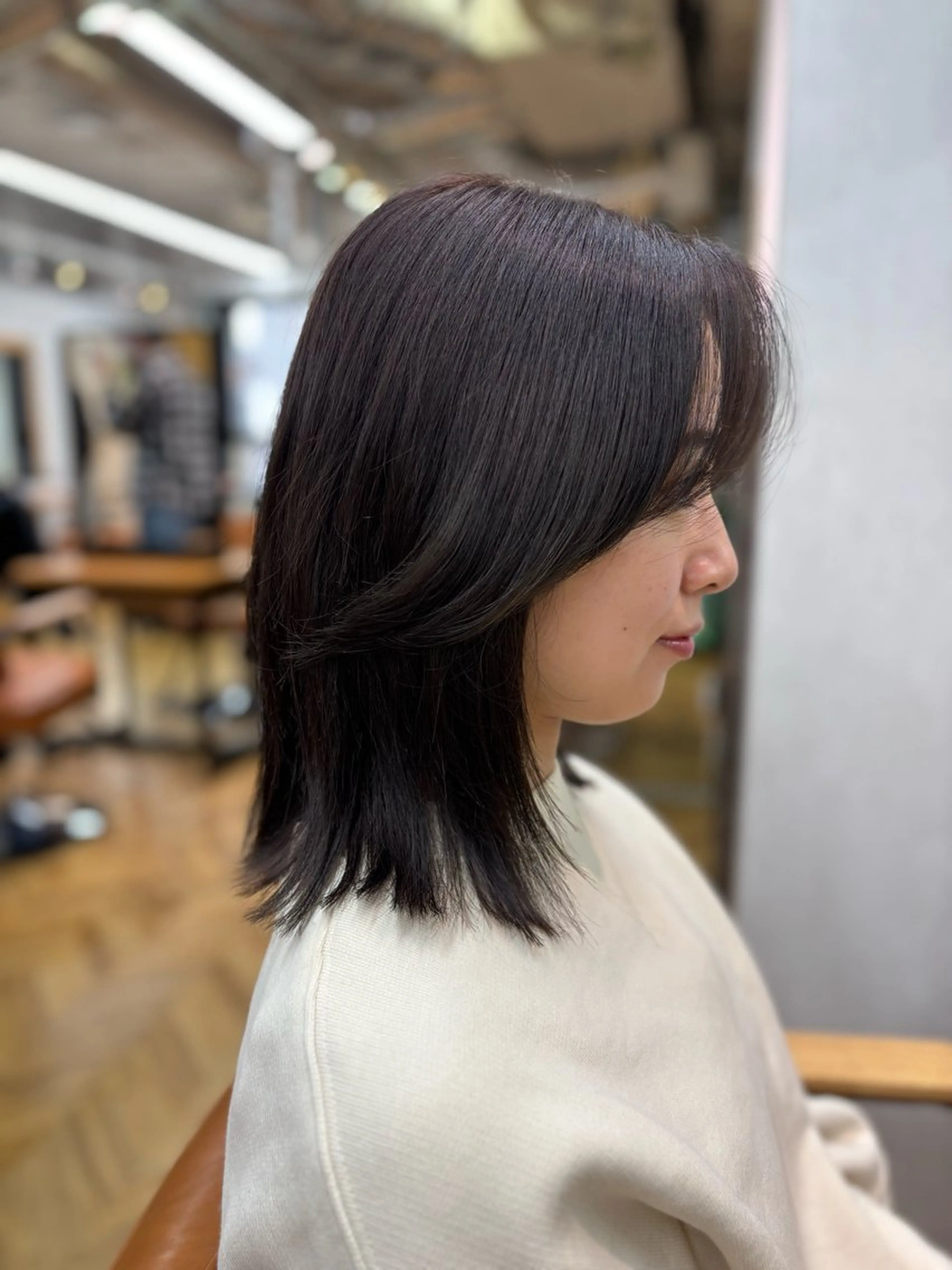 ミディアム レイヤーカット カット ヘアカラー トリートメント ボブ/ミディアム 親しみやすさ/さくらのヘアスタイル