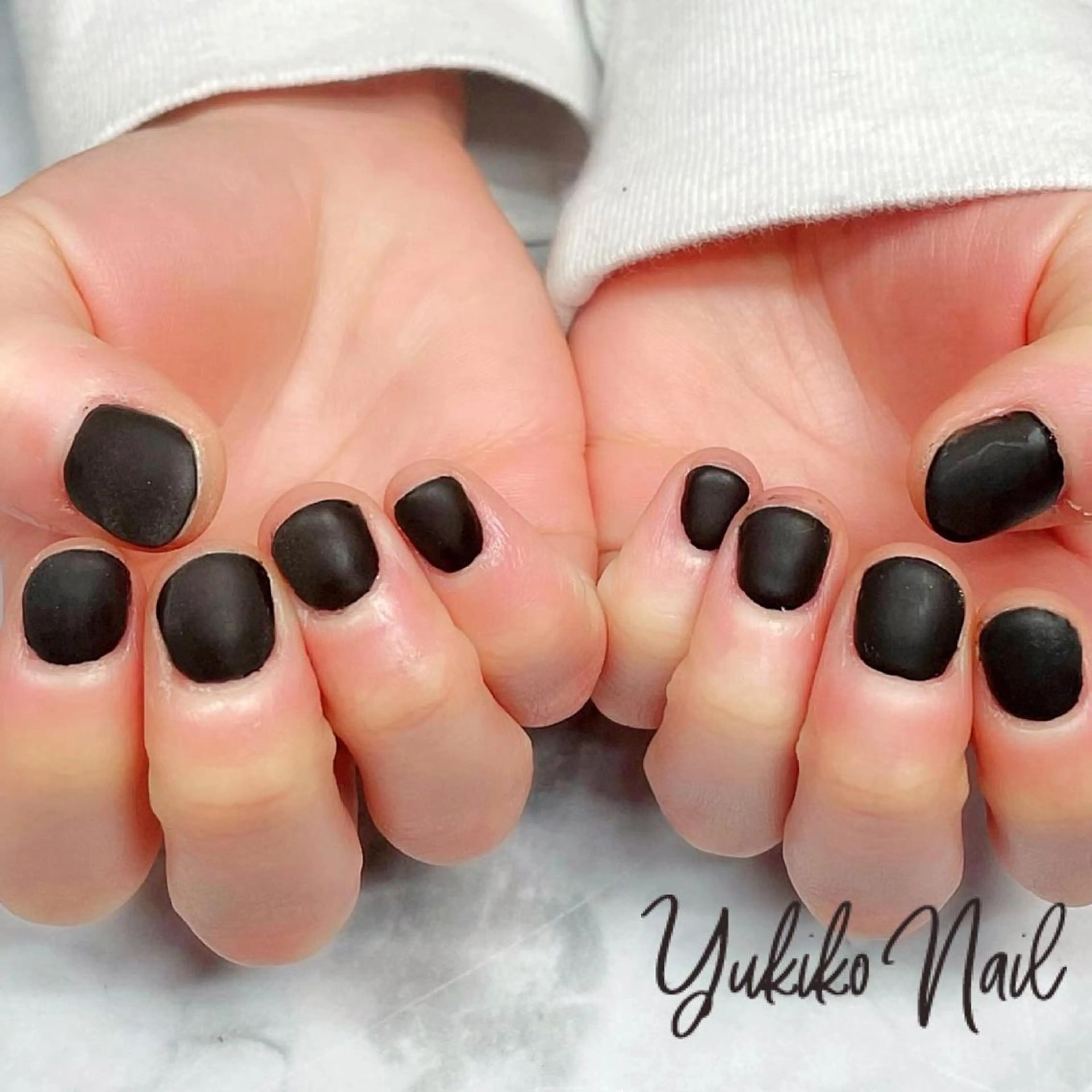 ネイル マットネイル ワンカラーネイル ハンドネイル ユキコ ネイルのネイルデザイン