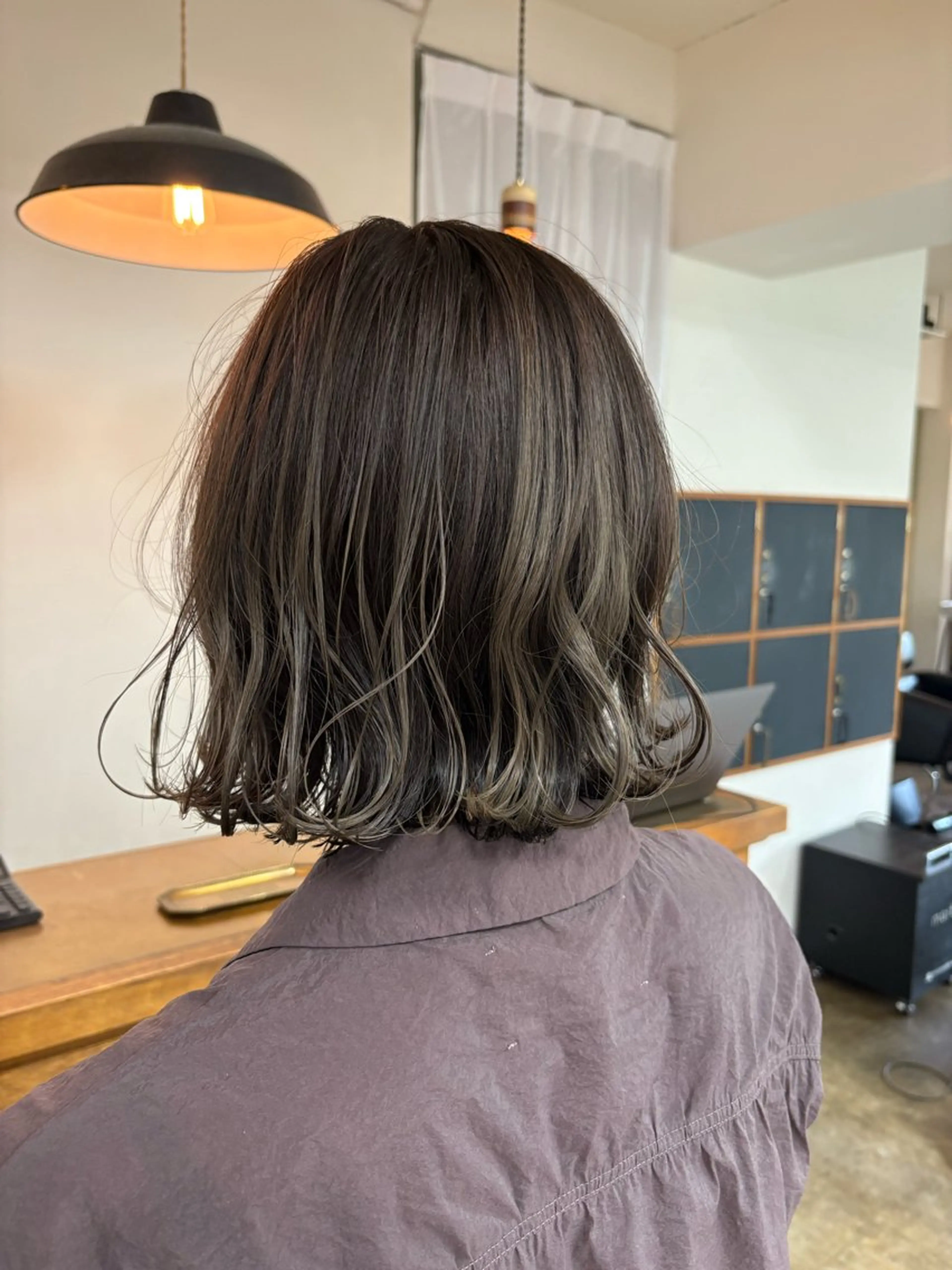 ミディアム カラー ブリーチ カット ヘアカラー トリートメント takada kohのヘアスタイル