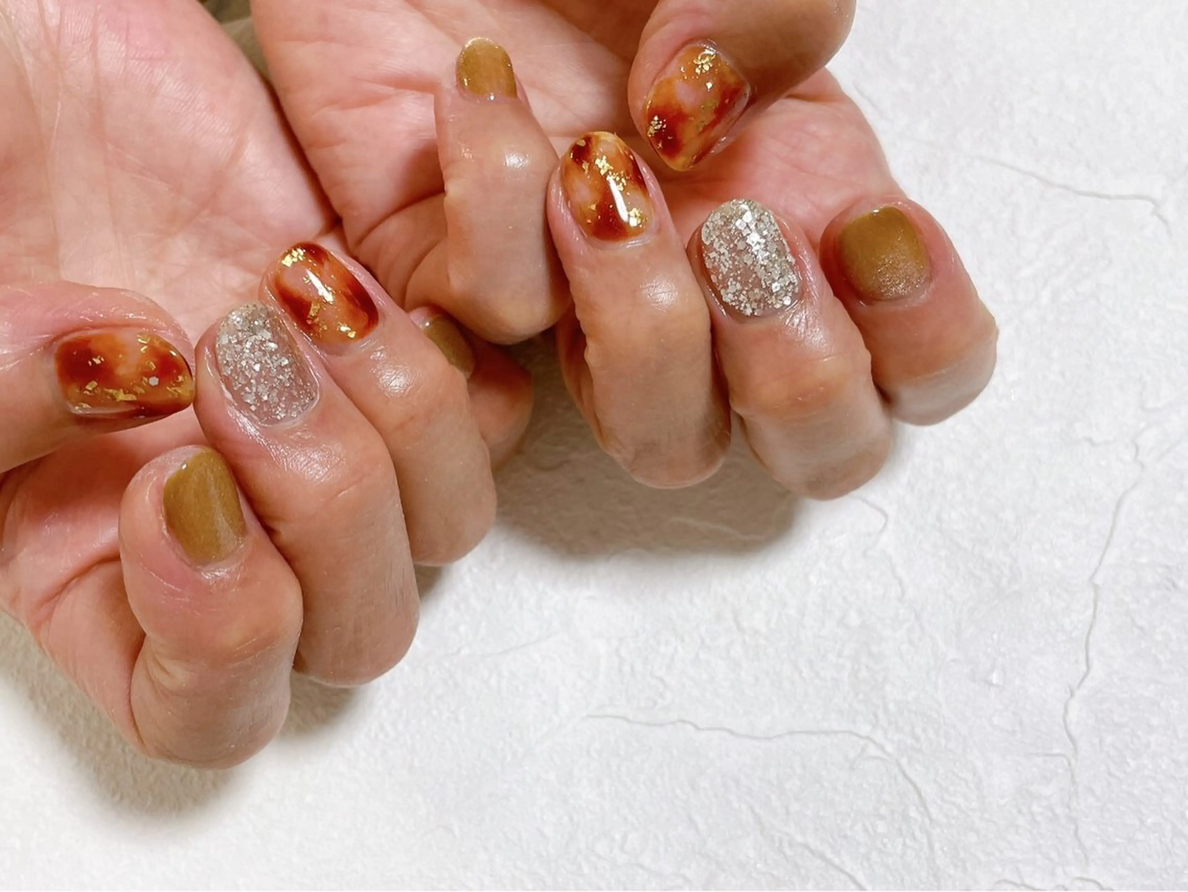 ネイル オーロラネイル フットネイル フレンチネイル ジェルネイル 韓国ネイル ハンドネイル Mogu nail 二子玉川のネイルデザイン