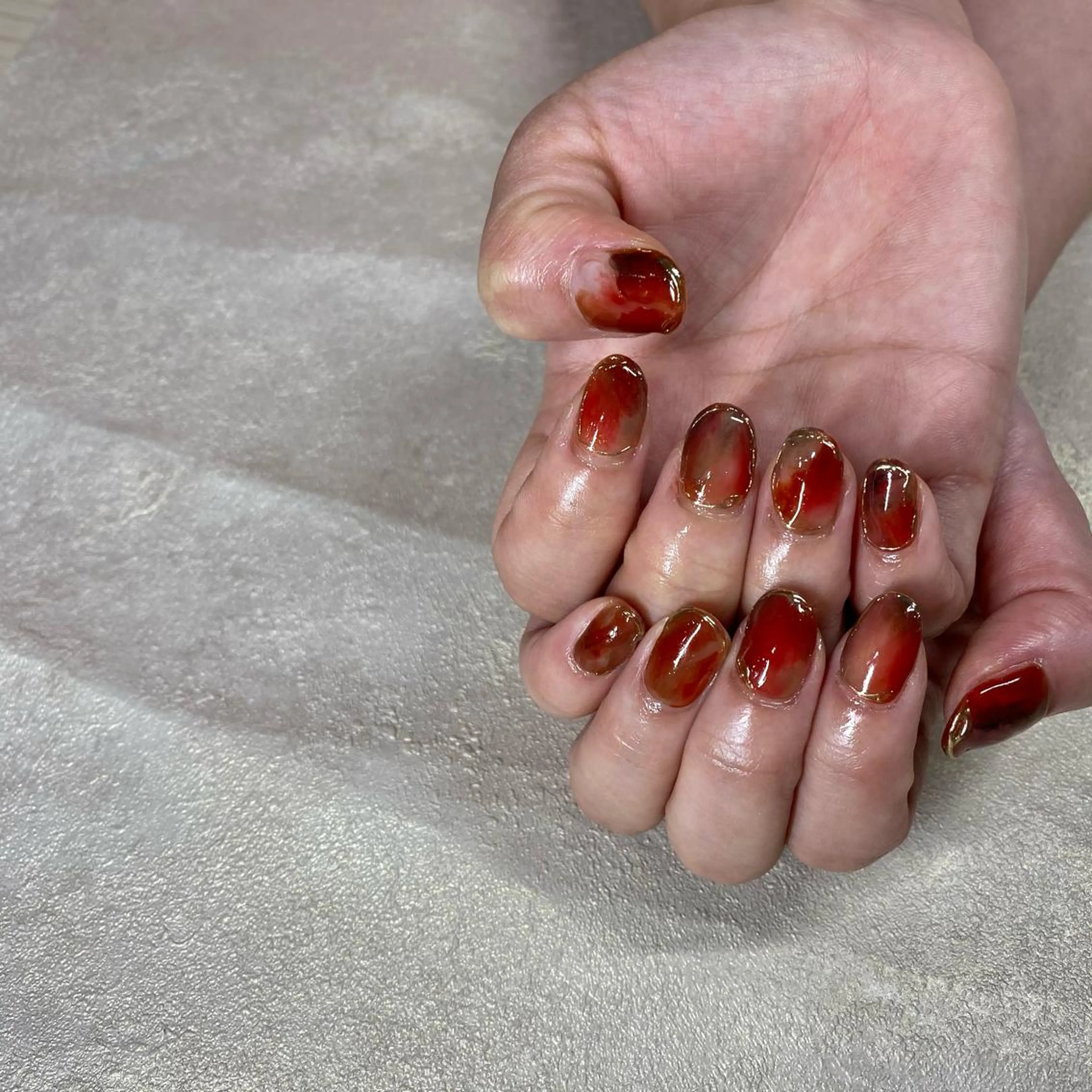 ネイル ジェルネイル Amber21.所属・Nagahama Akariのネイルデザイン