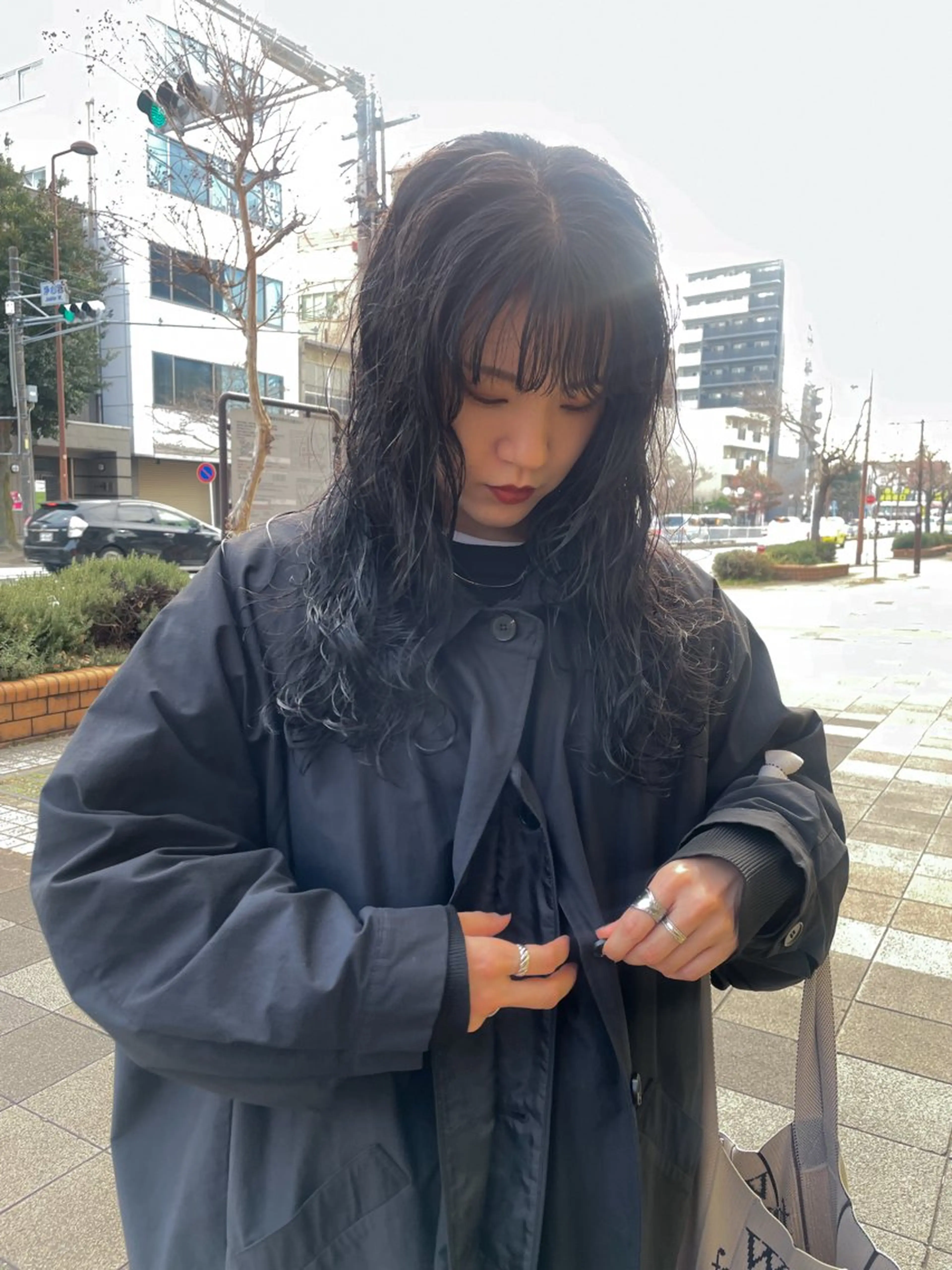 ロング パーマ パーマ/レイヤー 岩山丈一郎のヘアスタイル