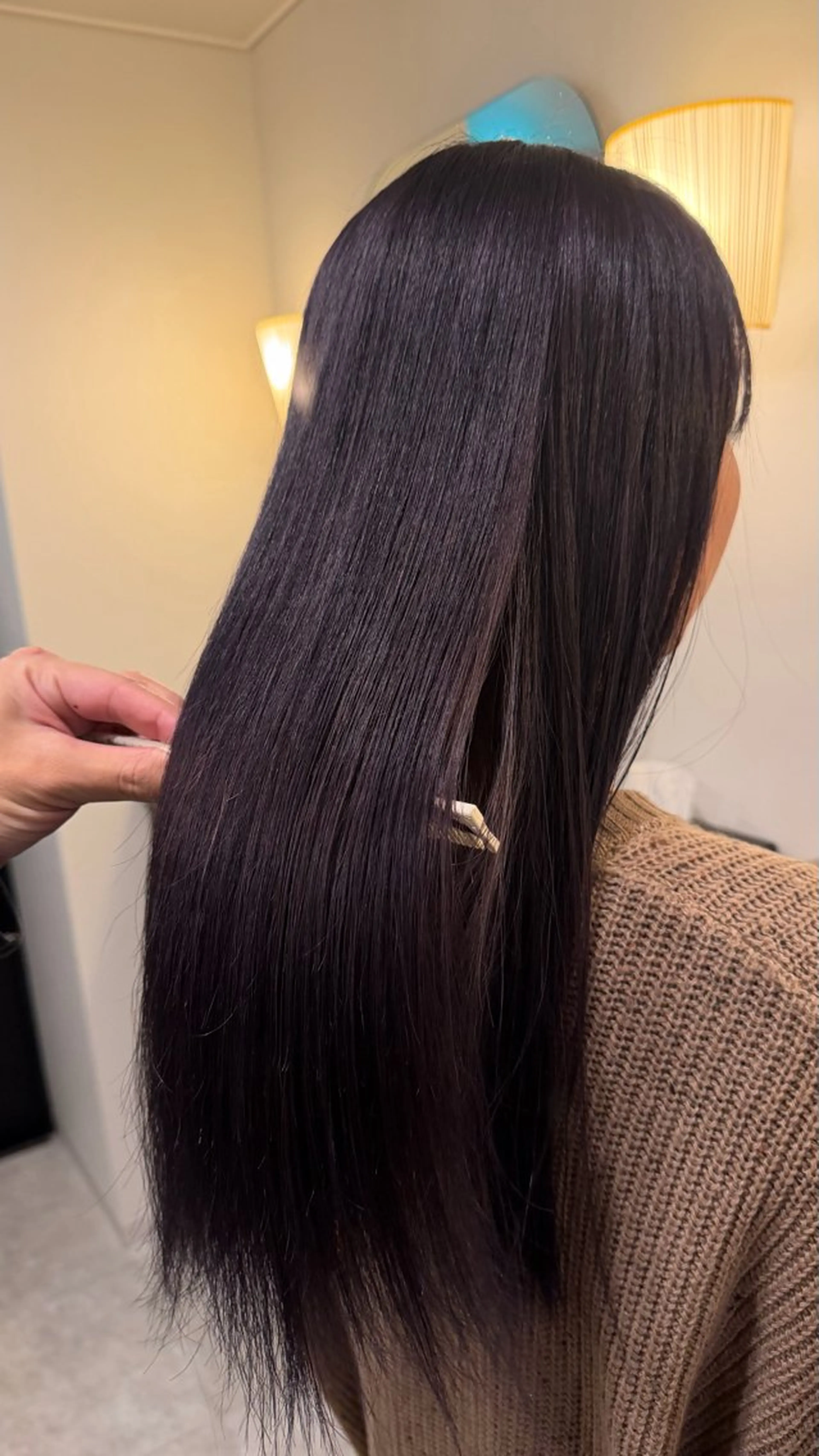 ロング 縮毛矯正 根本 聖羅のヘアスタイル