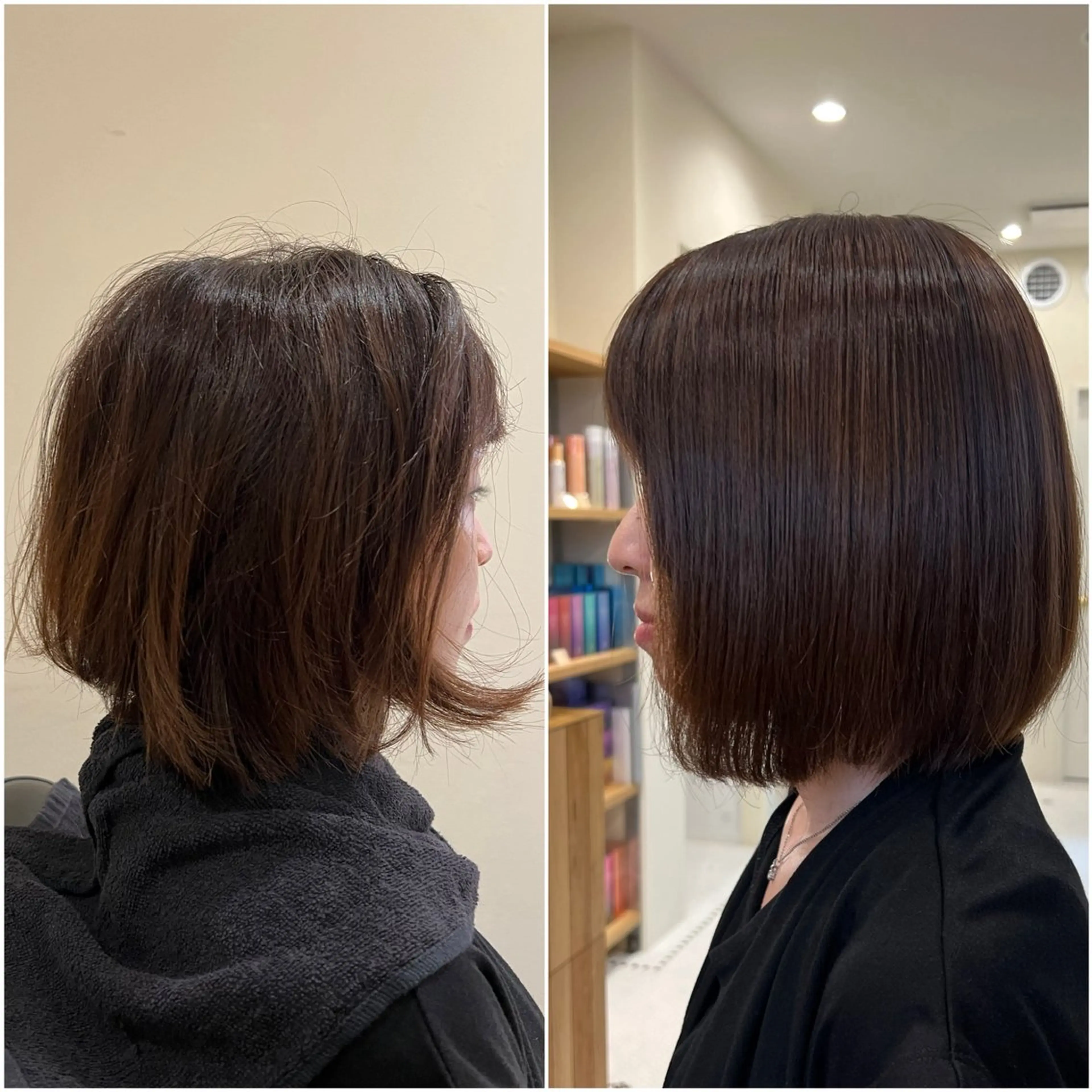 ミディアム 縮毛矯正 🐋湊 ゆうき /ショートカット🫧のヘアスタイル