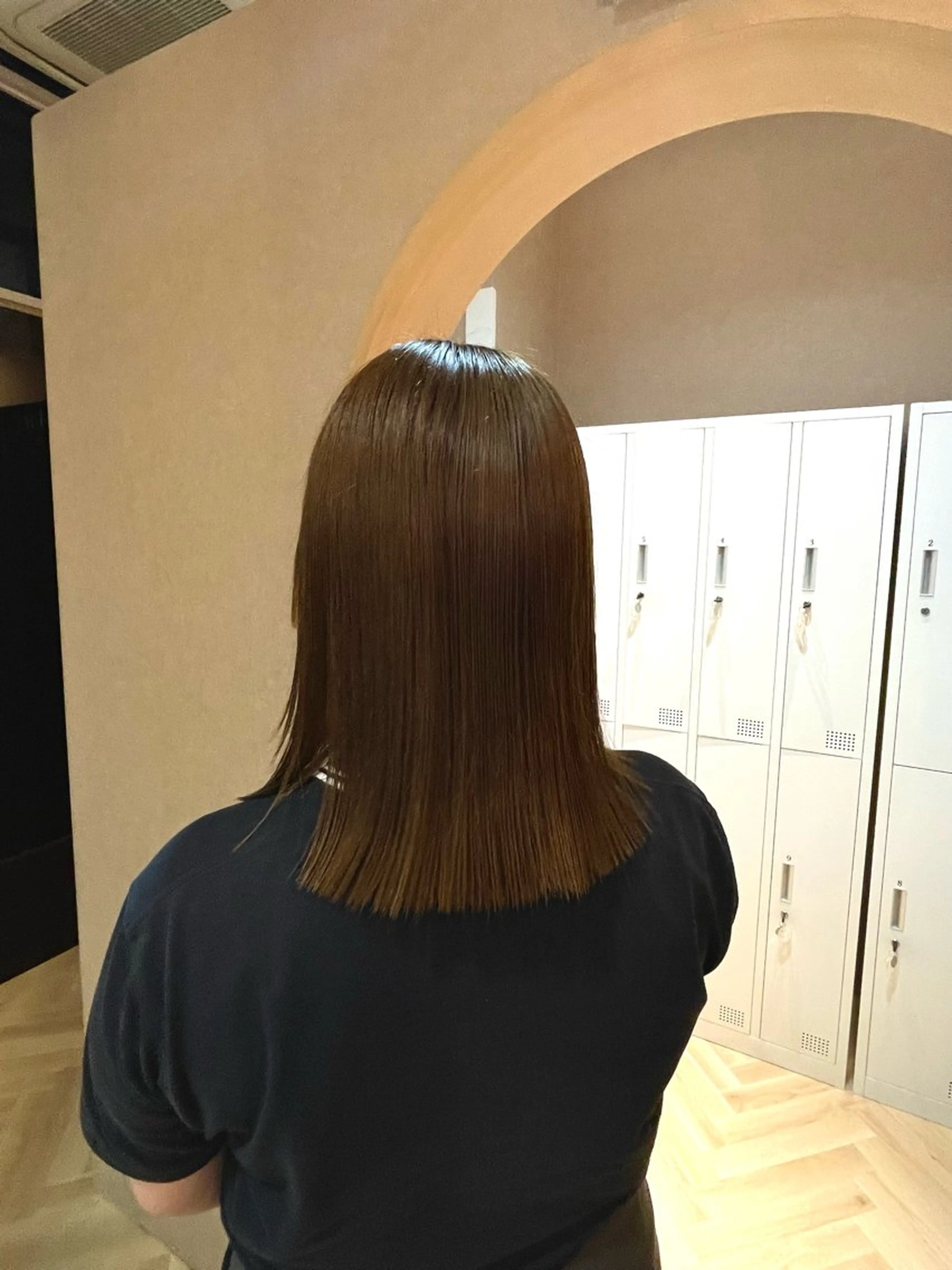 セミロング カラー トリートメント ヘアカラー トリートメント 🎈ブリーチなし暖色 カラー/レッド/ゆいのヘアスタイル