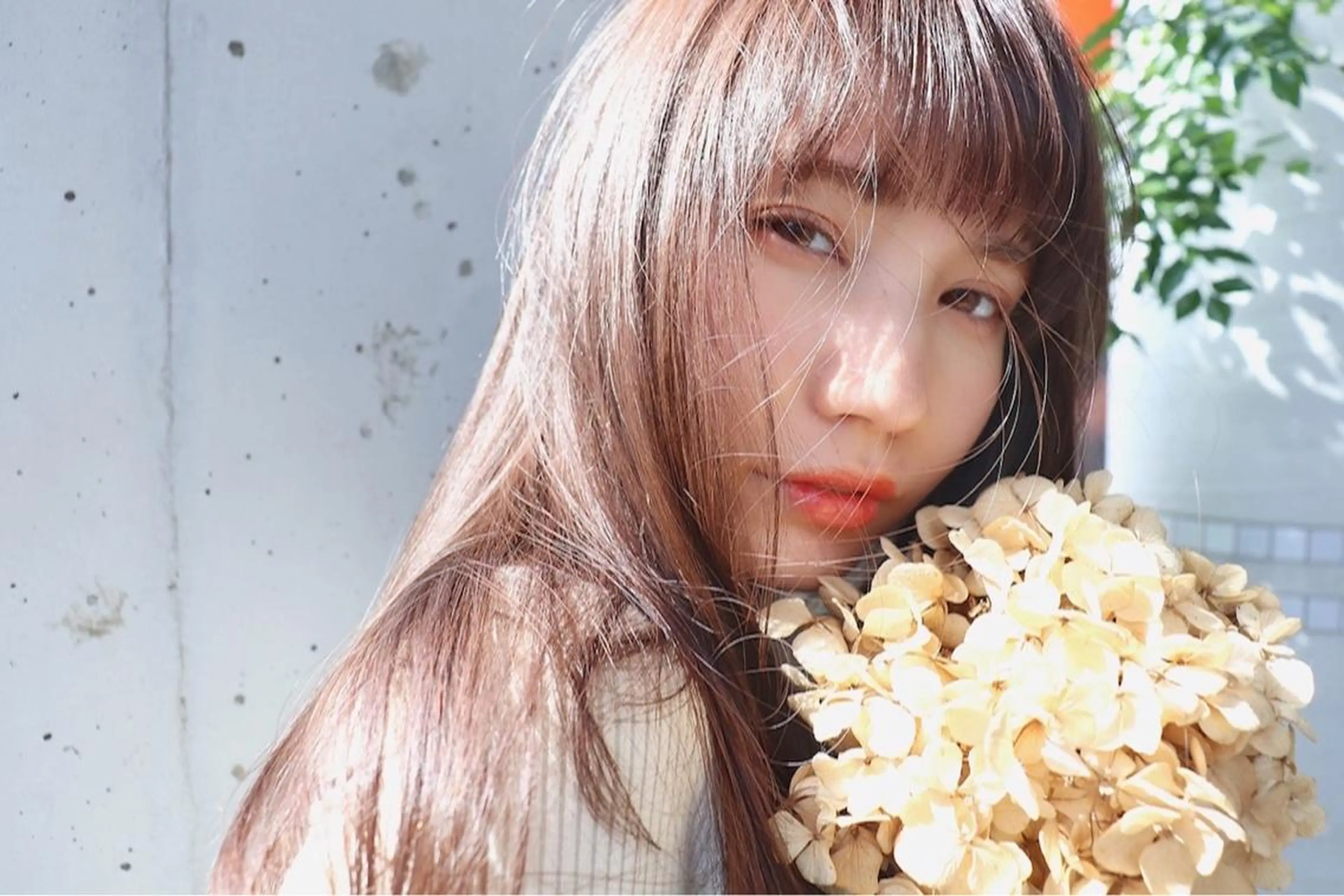 saki/ハイトーン カラー/薬院のヘアスタイル