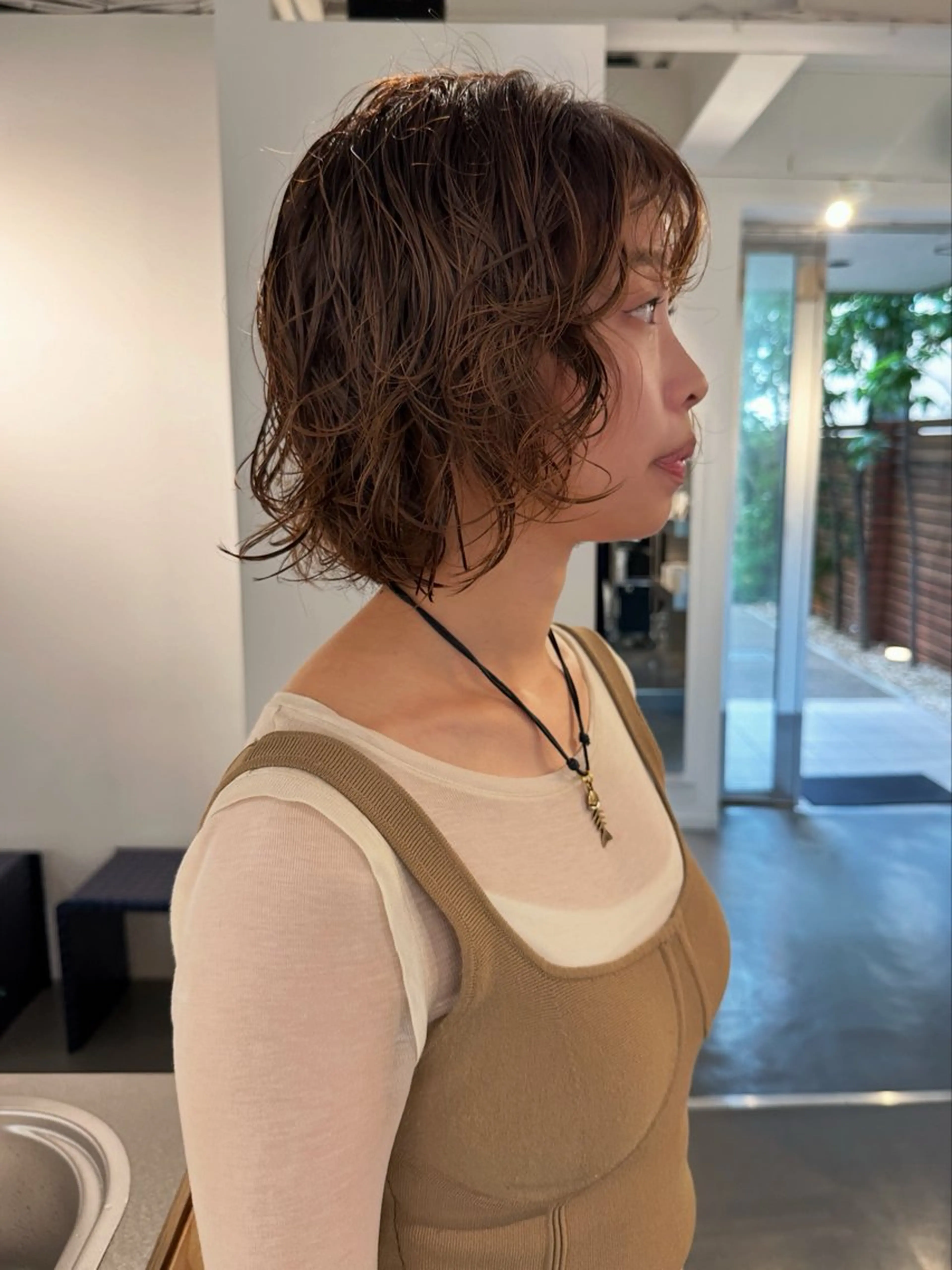 ミディアム パーマ カット パーマ お悩み解決パーマ hana🩰のヘアスタイル