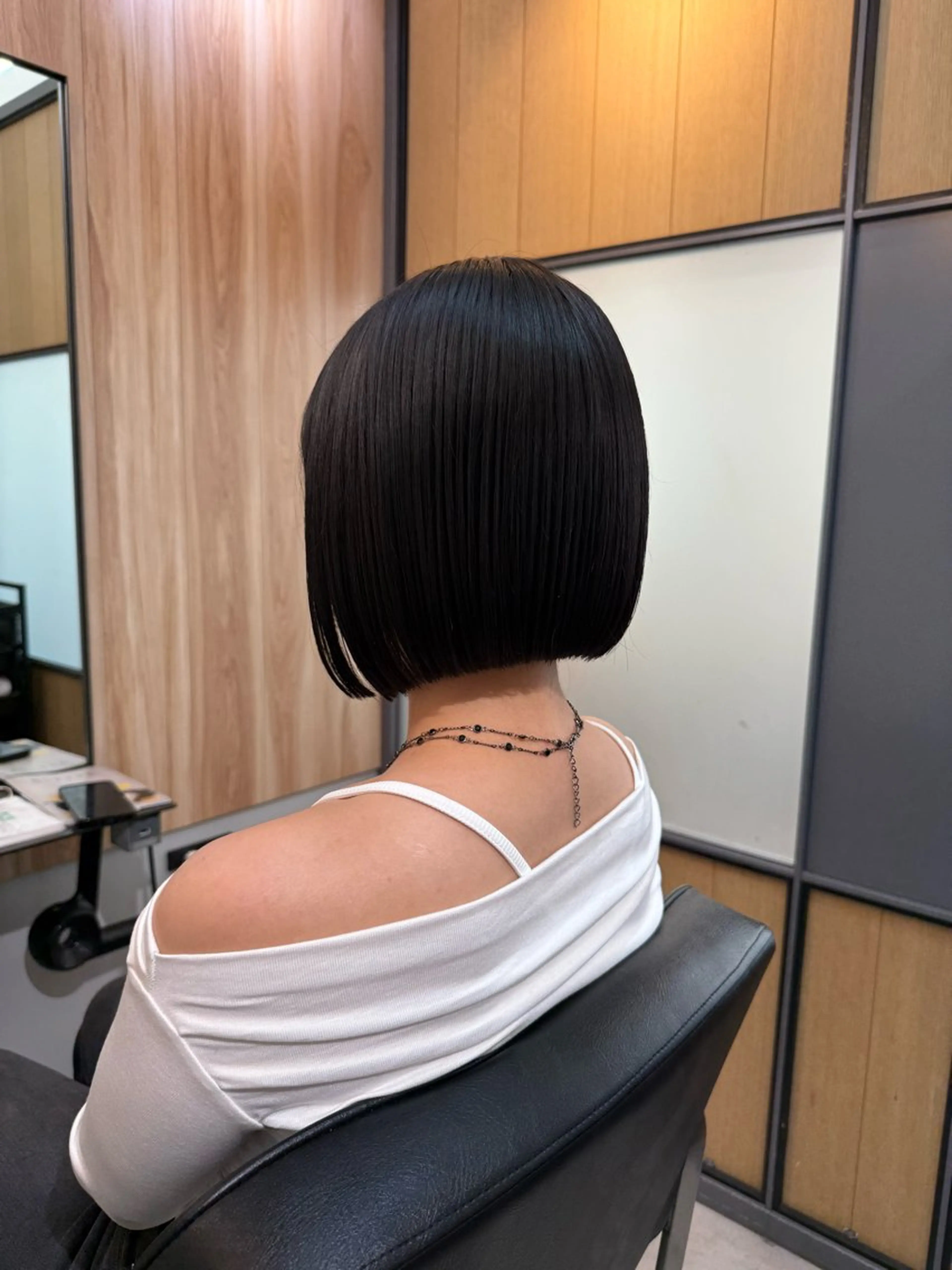 ショート カラー ボブ 神戸ボブ✂️ ioe三宮/田 伸佳のヘアスタイル