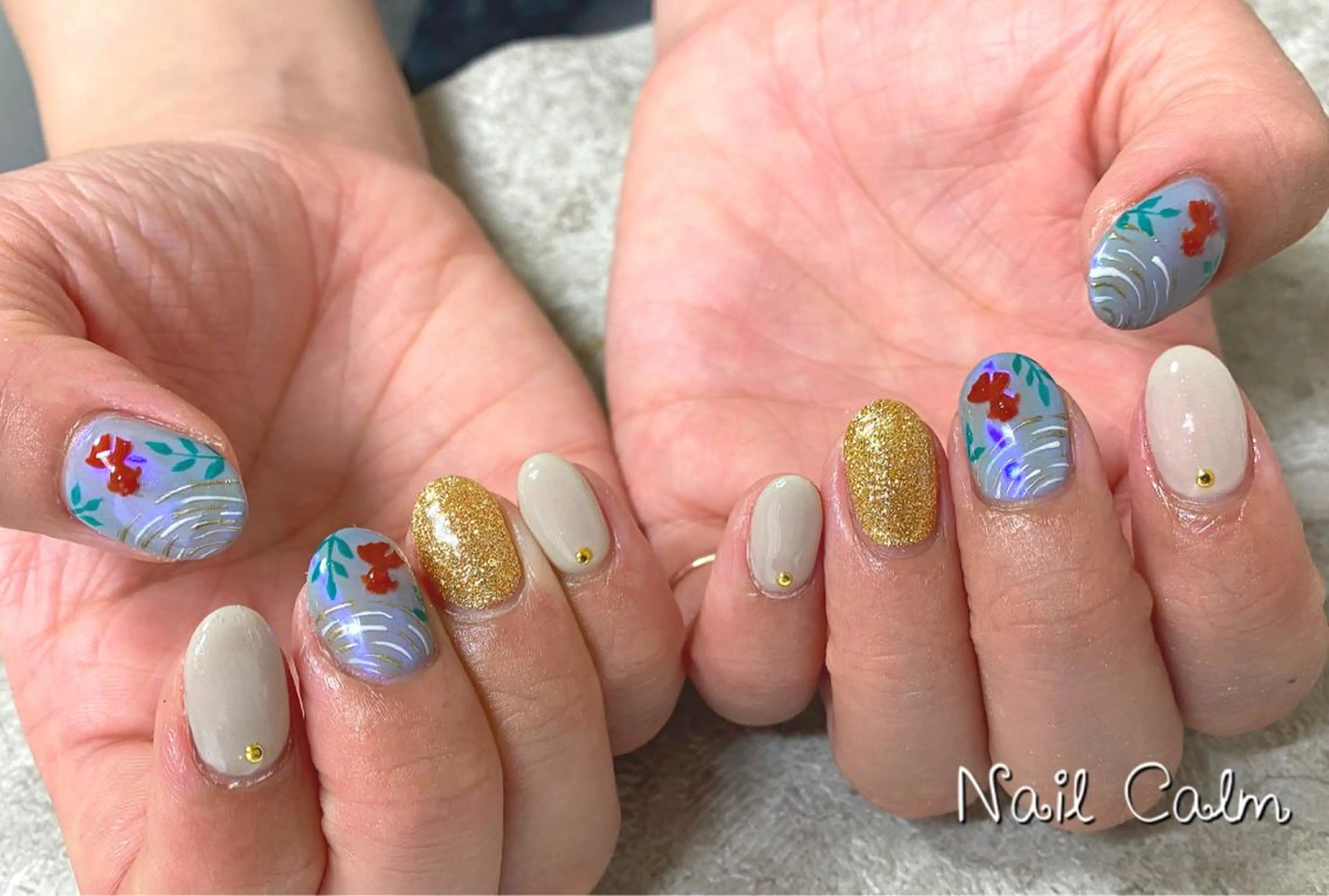 ネイル アートネイル ハンドネイル Nail Calm所属・プライベートサロン Calmのネイルデザイン