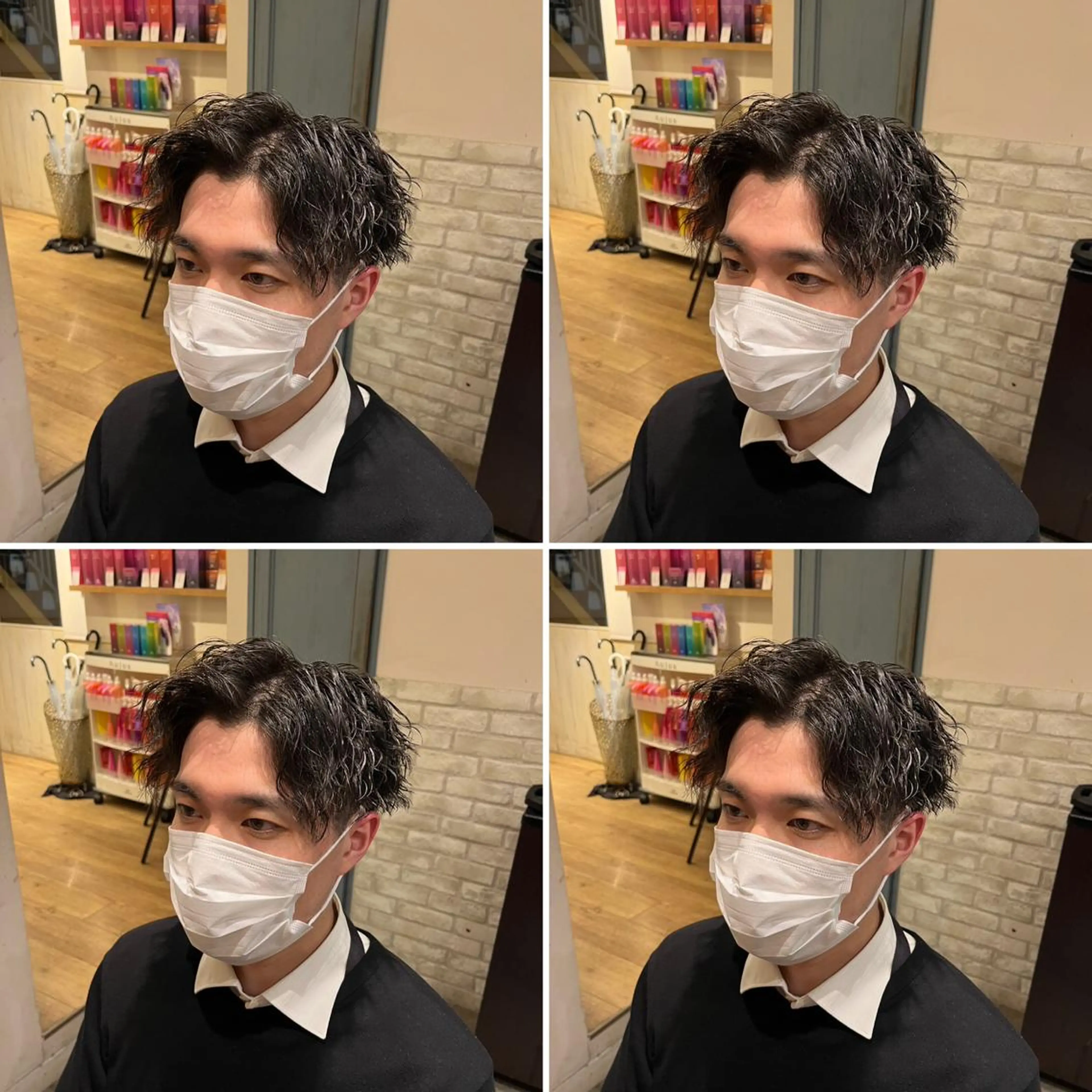 パーマ メンズ カット パーマ トリートメント ヘアセット 👑メンズパーマ特化 店長望月謙二郎👑のヘアスタイル