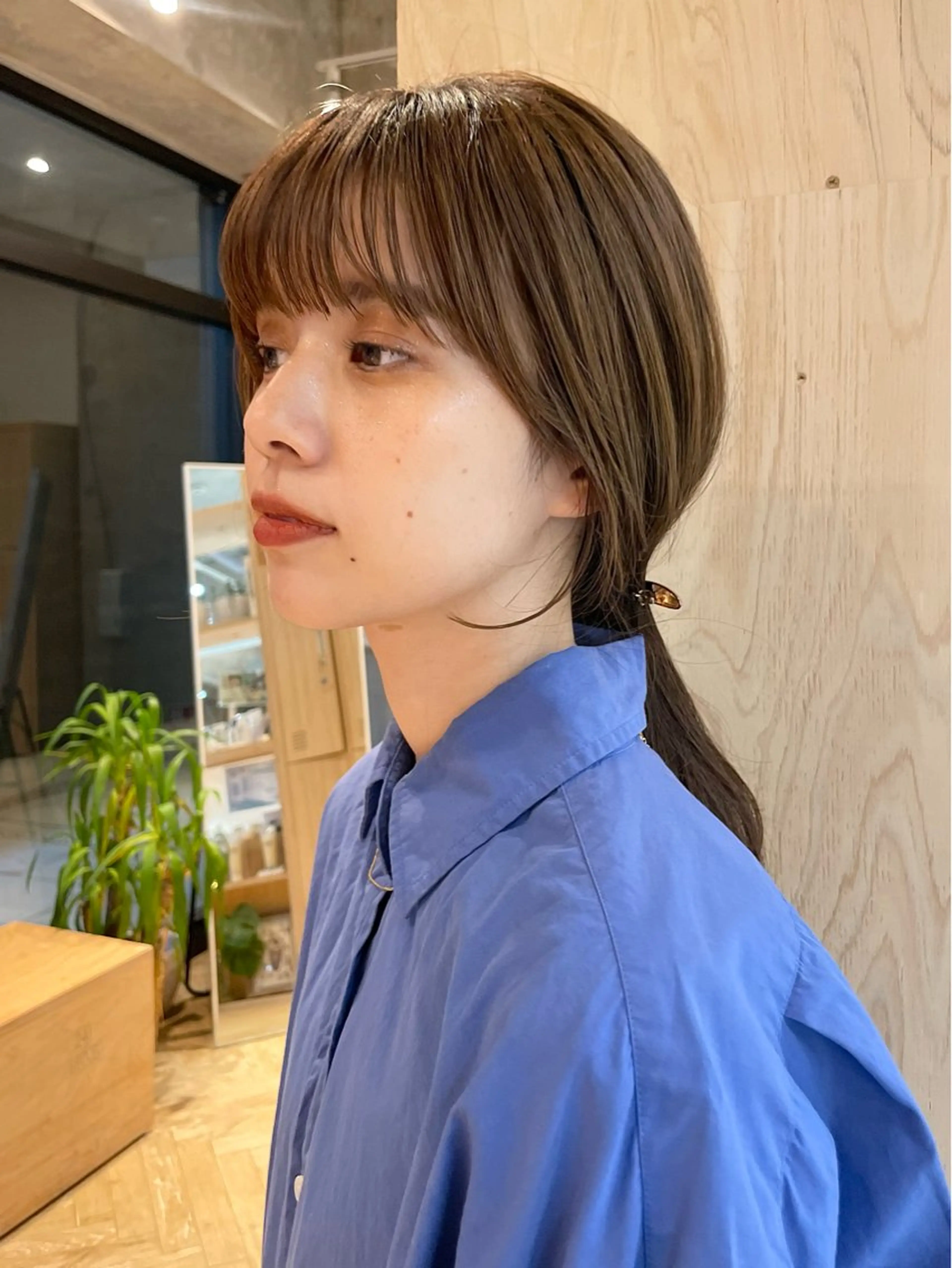 【🌿前髪がぺたっとしやすくスタイリングを楽に欲しい方におすすめ🌿】バングパーマ➕バングカット➕トリートメントの写真