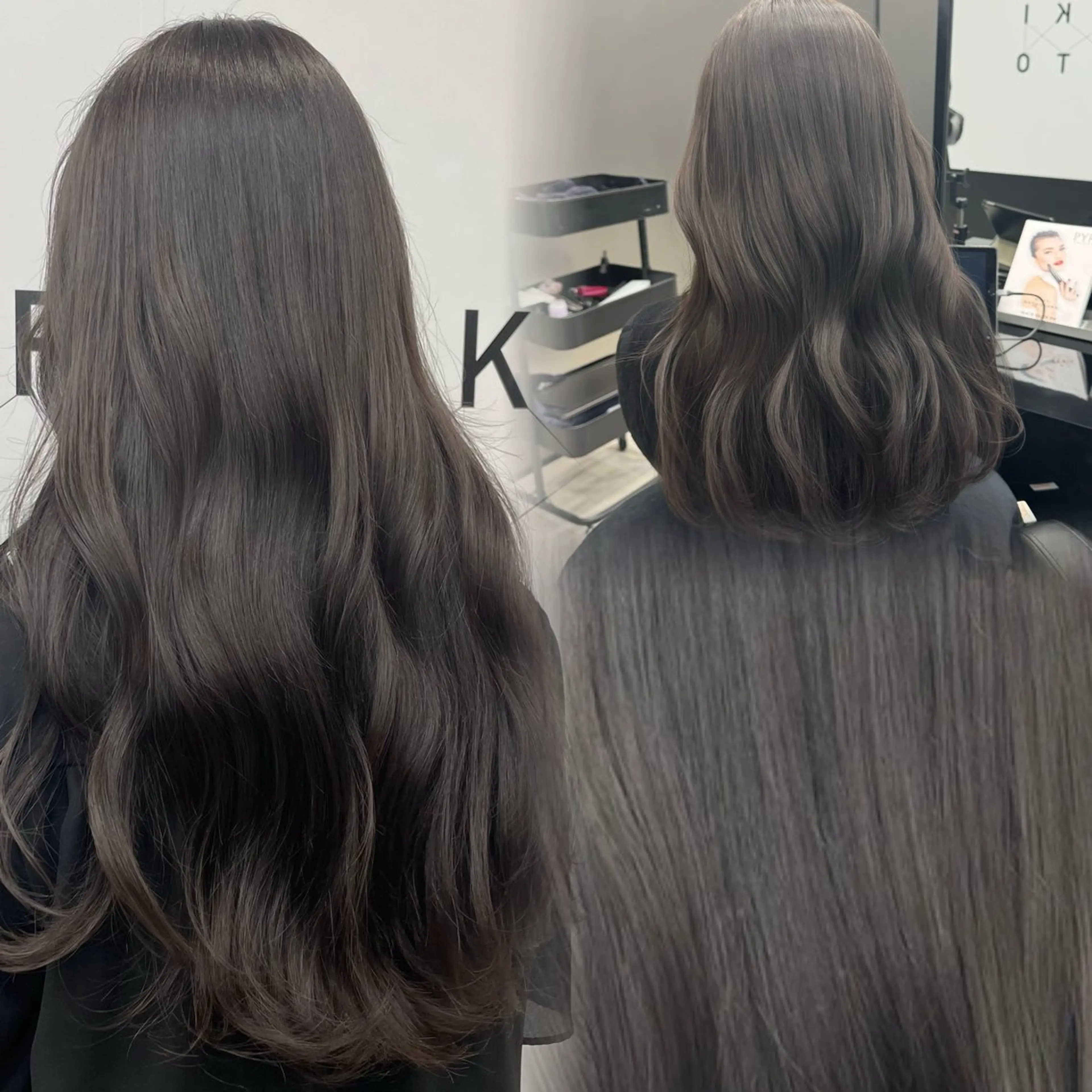 セミロング カラー HARUKI MINATO Japan SENDAI所属・🌈【透明感・韓国 ヘア】がっきー🌈のヘアスタイル