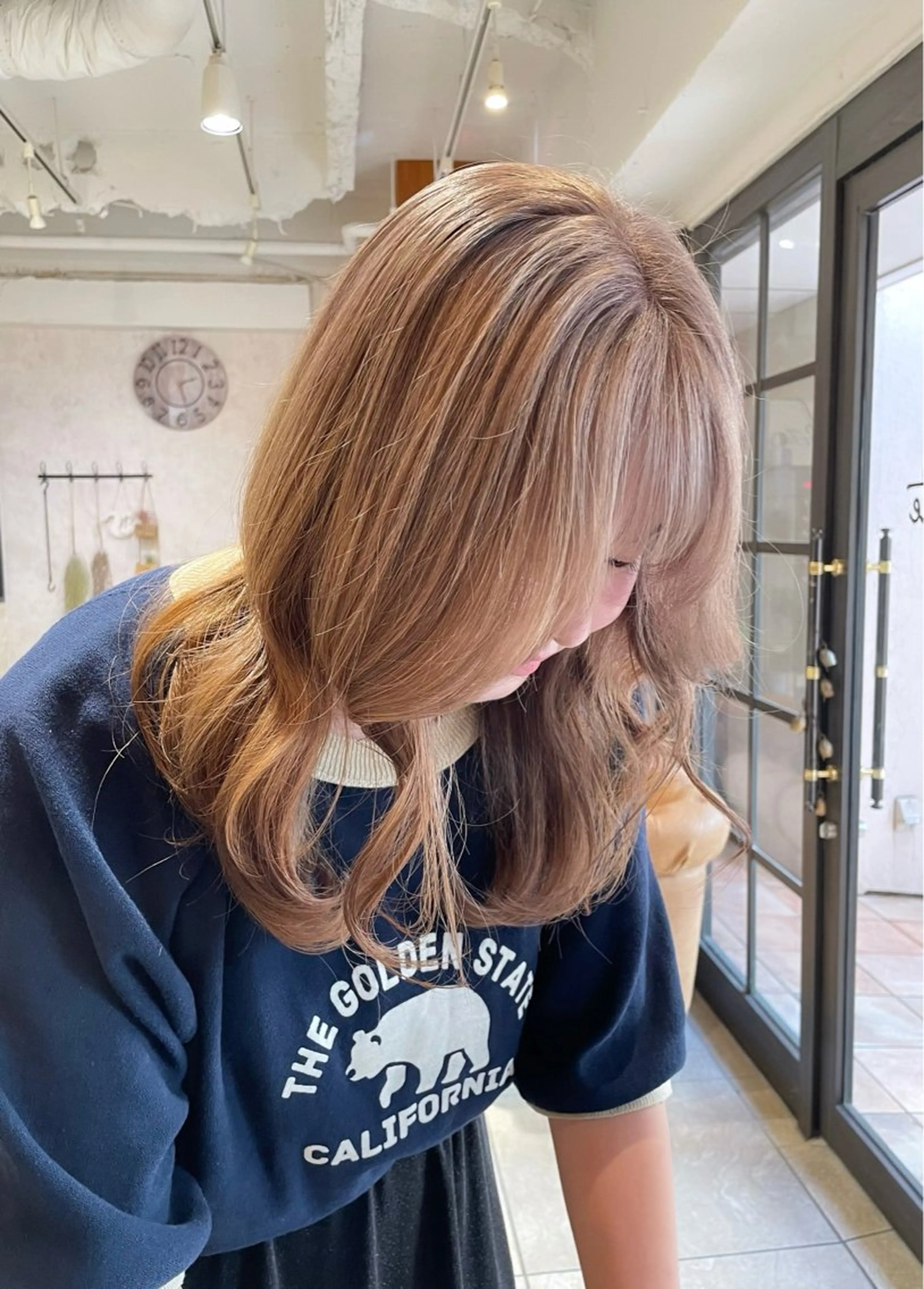 ミディアム 髪質改善カラー🫧 横浜/liberteのヘアスタイル