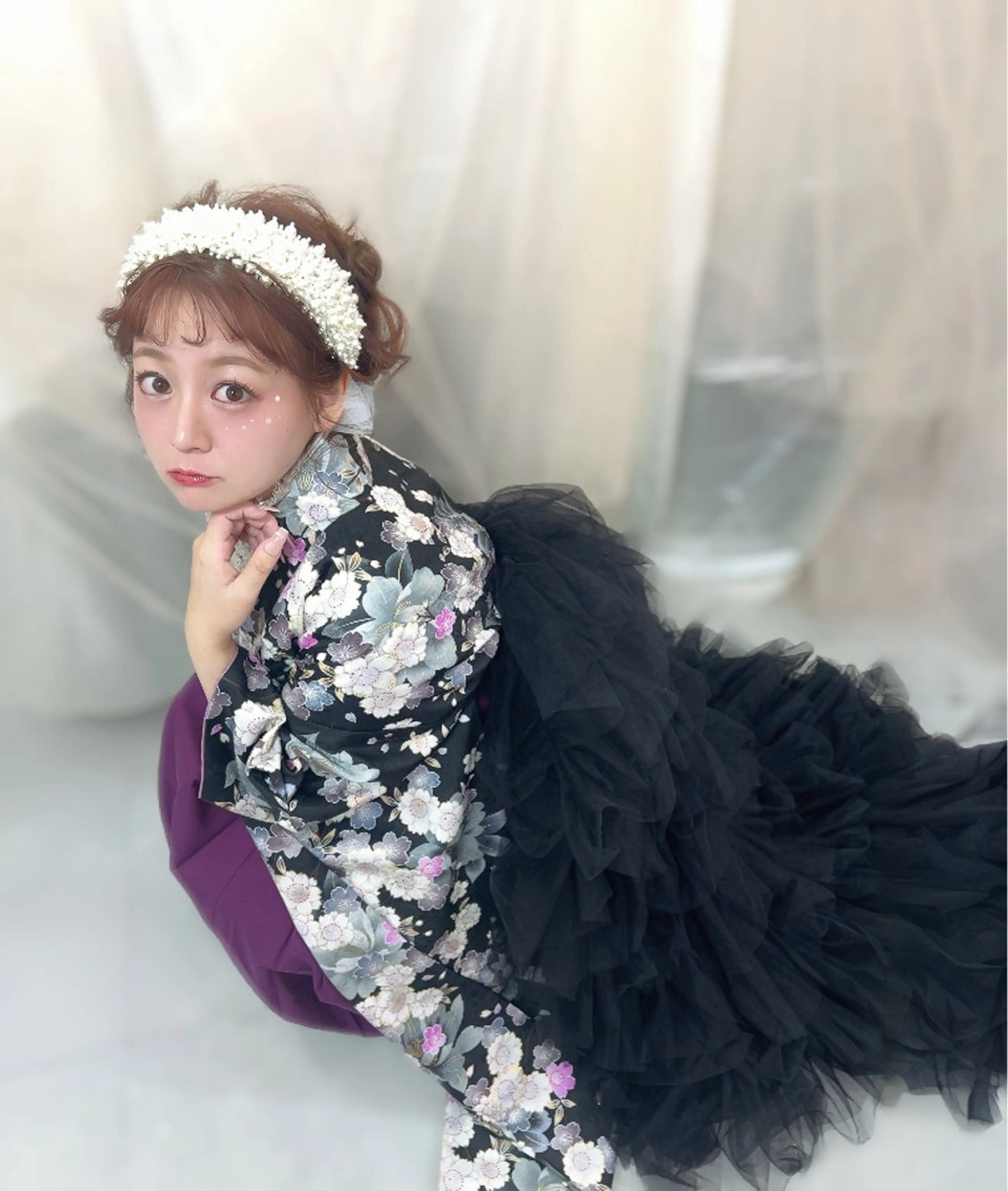 卒業式ヘアセットの写真