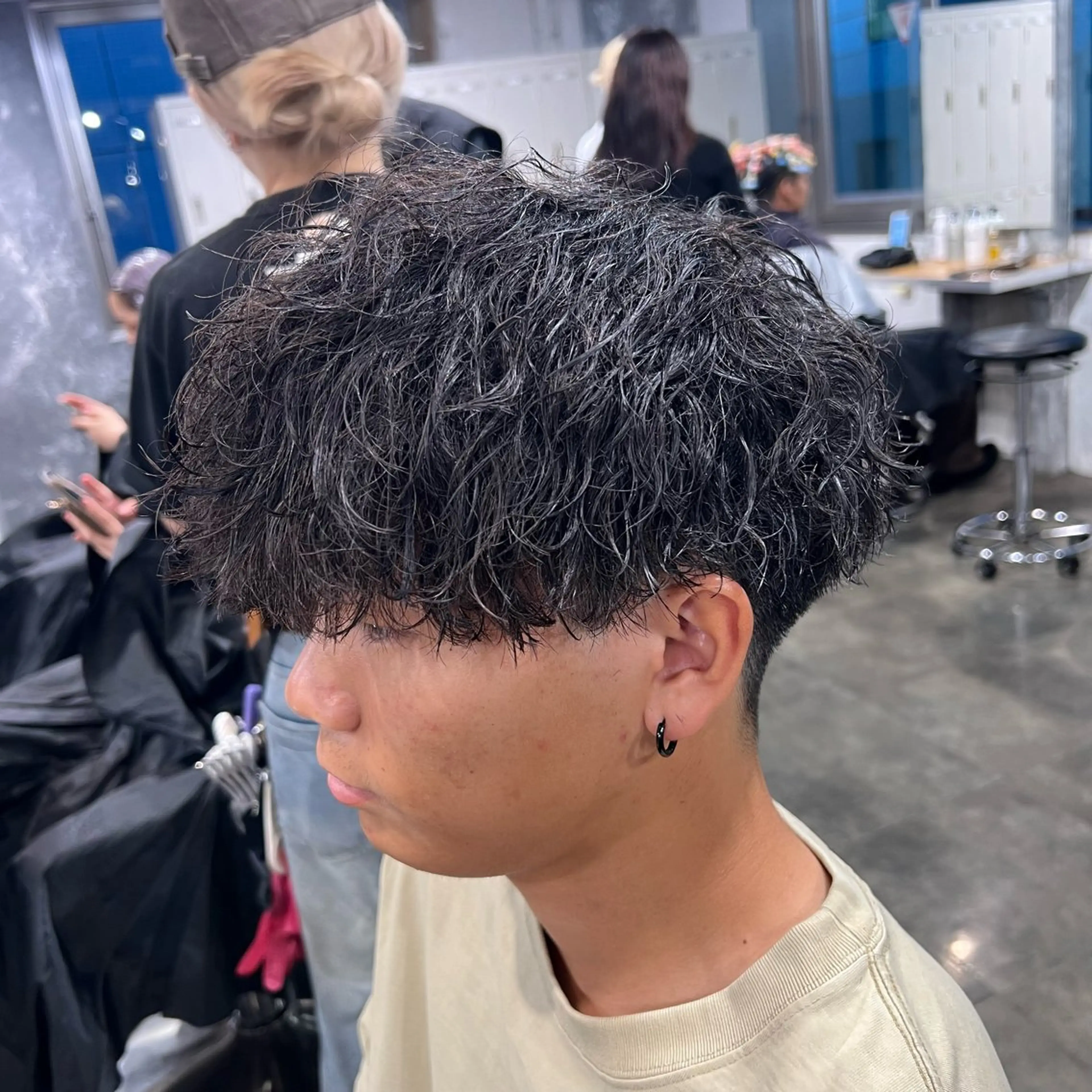 ショート カラー パーマ ヘアアレンジ メンズ キッズ 🔷横浜1のパーマ 職人🔷将太郎のヘアスタイル