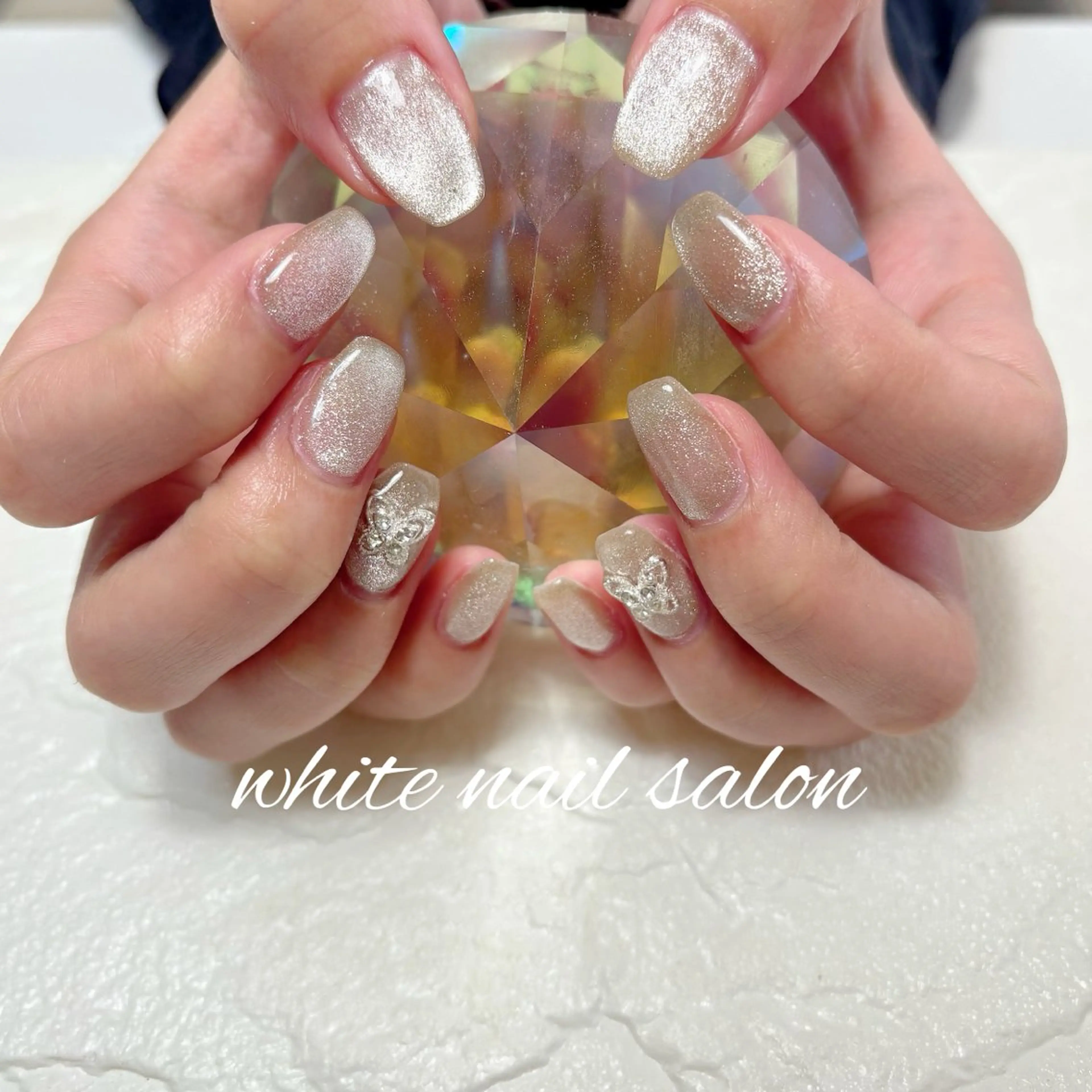 ネイル フットネイル マグネットネイル ハンドネイル white nail salonのネイルデザイン