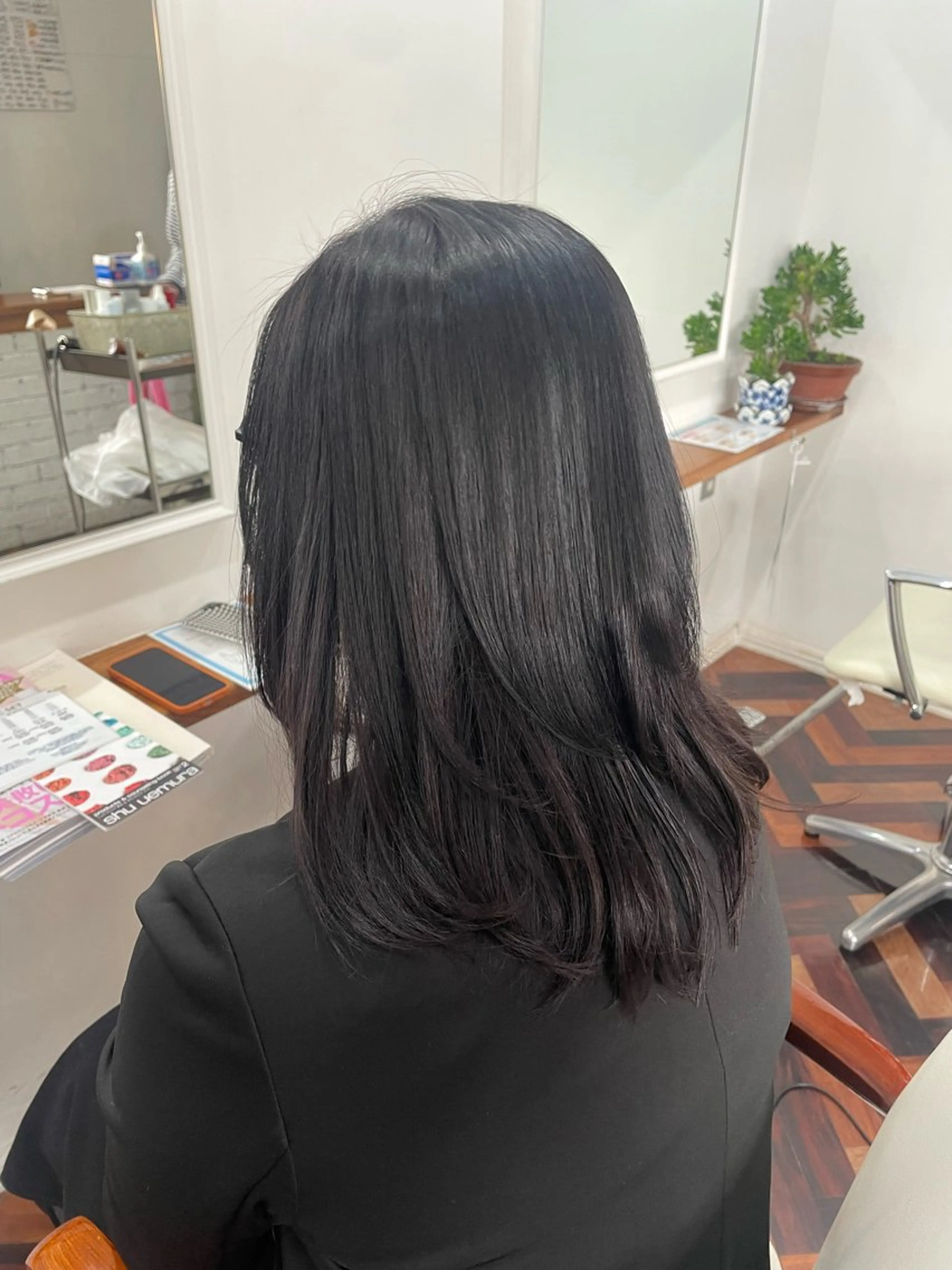 ミディアム 髪質改善 トリートメント mopa所属・mopa_kaede 暖色カラー/ロングのヘアスタイル