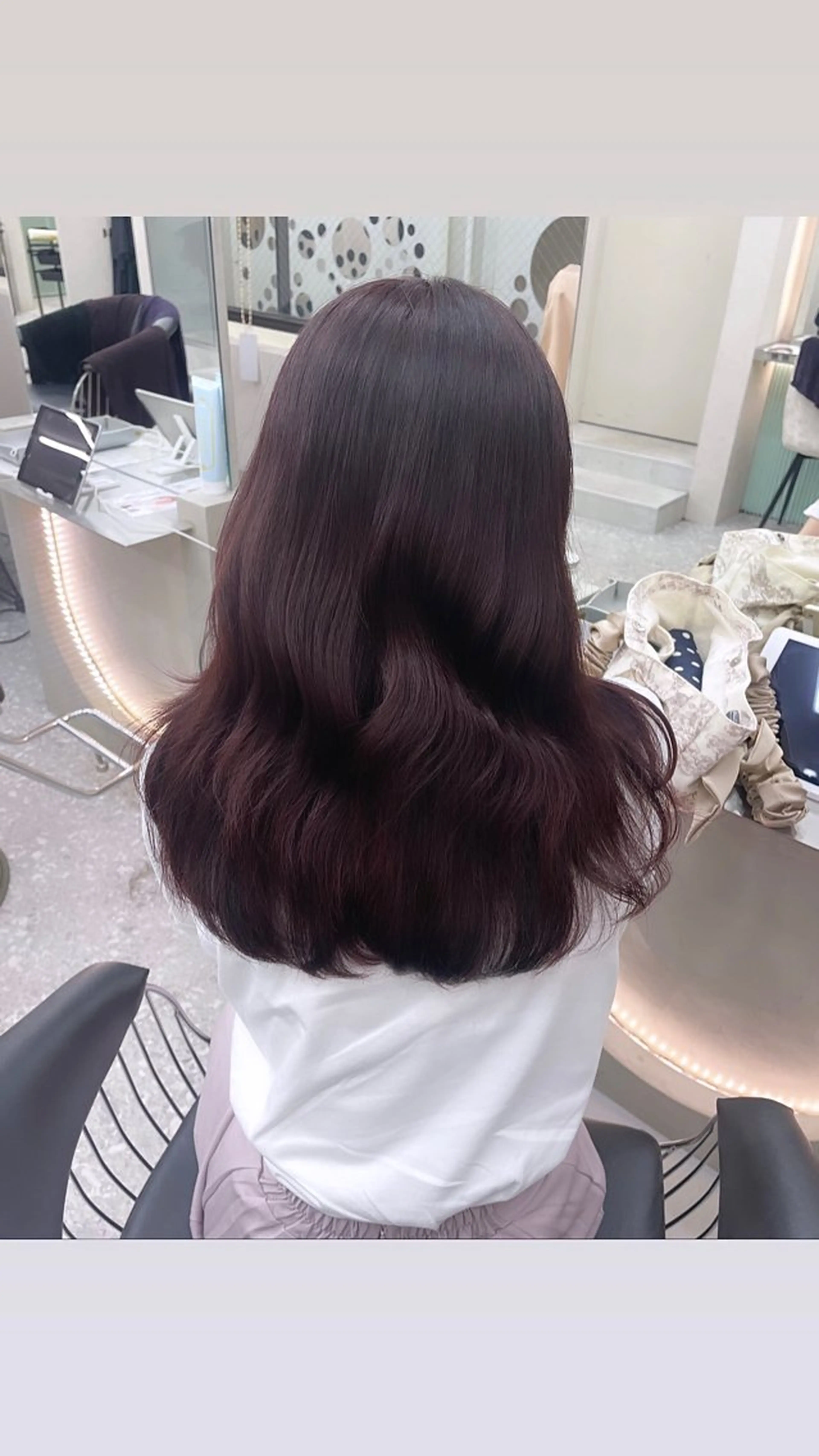 ミディアム カラー 韓国ヘア/レイヤー Londエレンのヘアスタイル