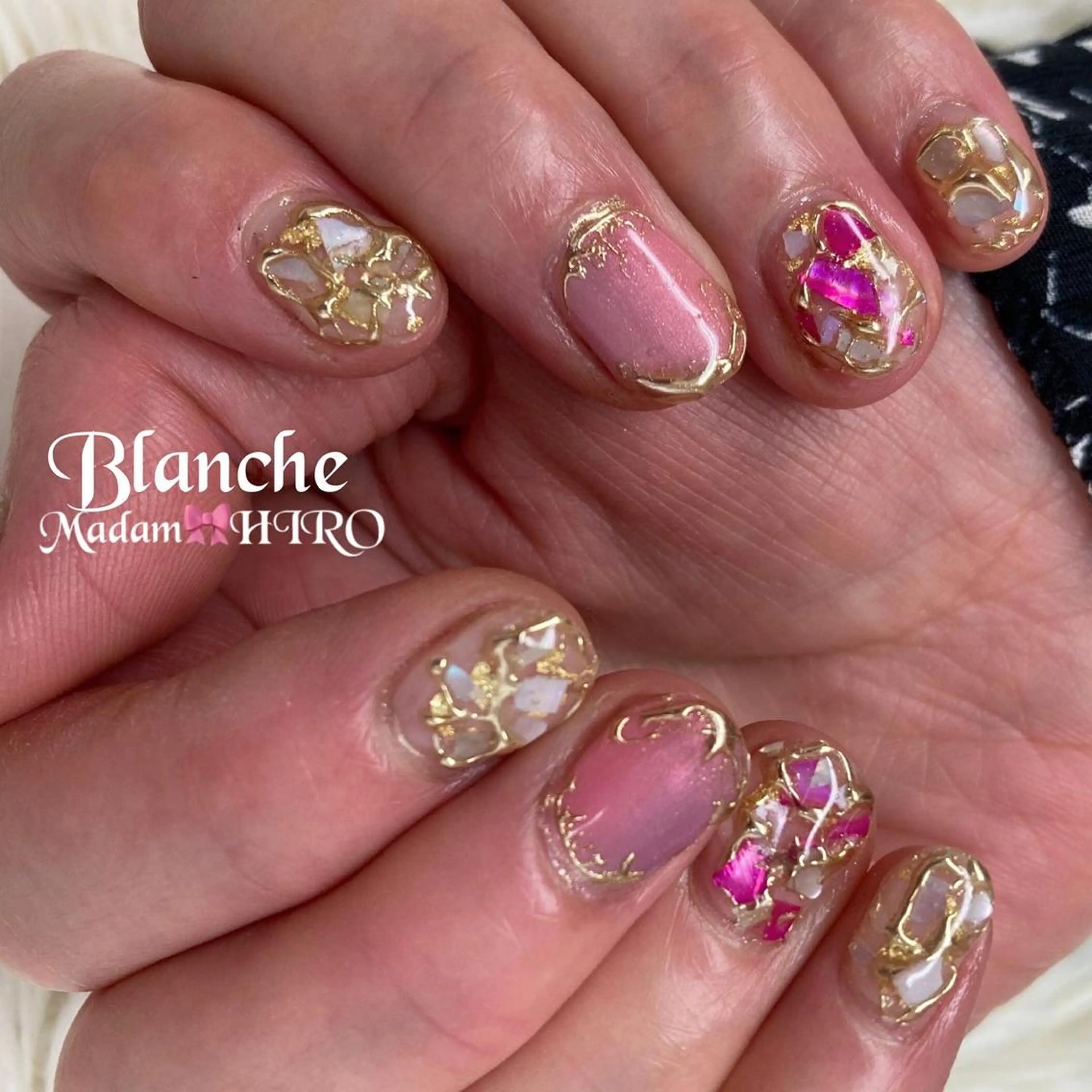 ネイル ミラーネイル Lianネイル 寛子Lianのネイルデザイン