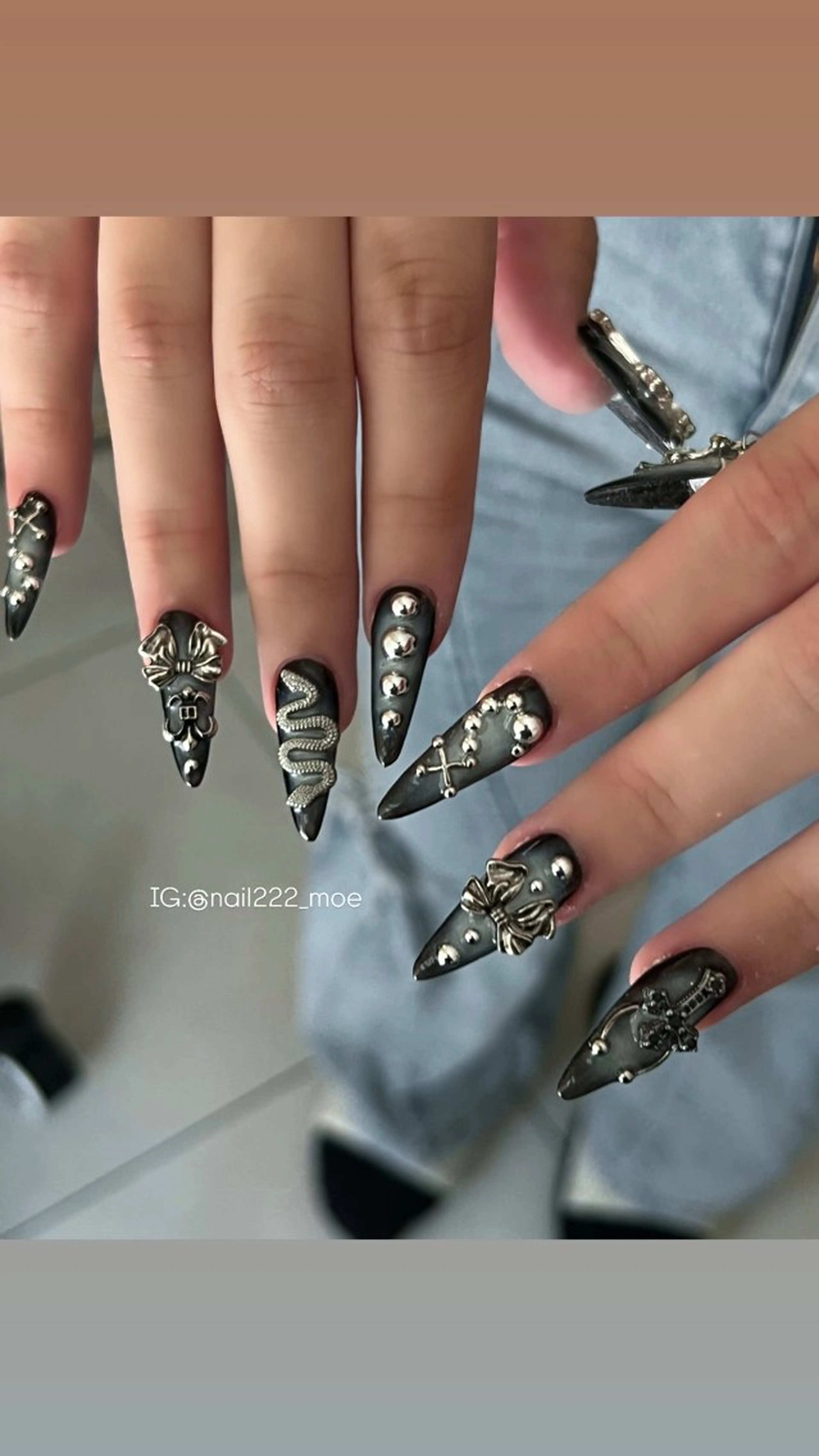 ネイル ハンドネイル ⟡.*222⋰˚☆ MöEのネイルデザイン