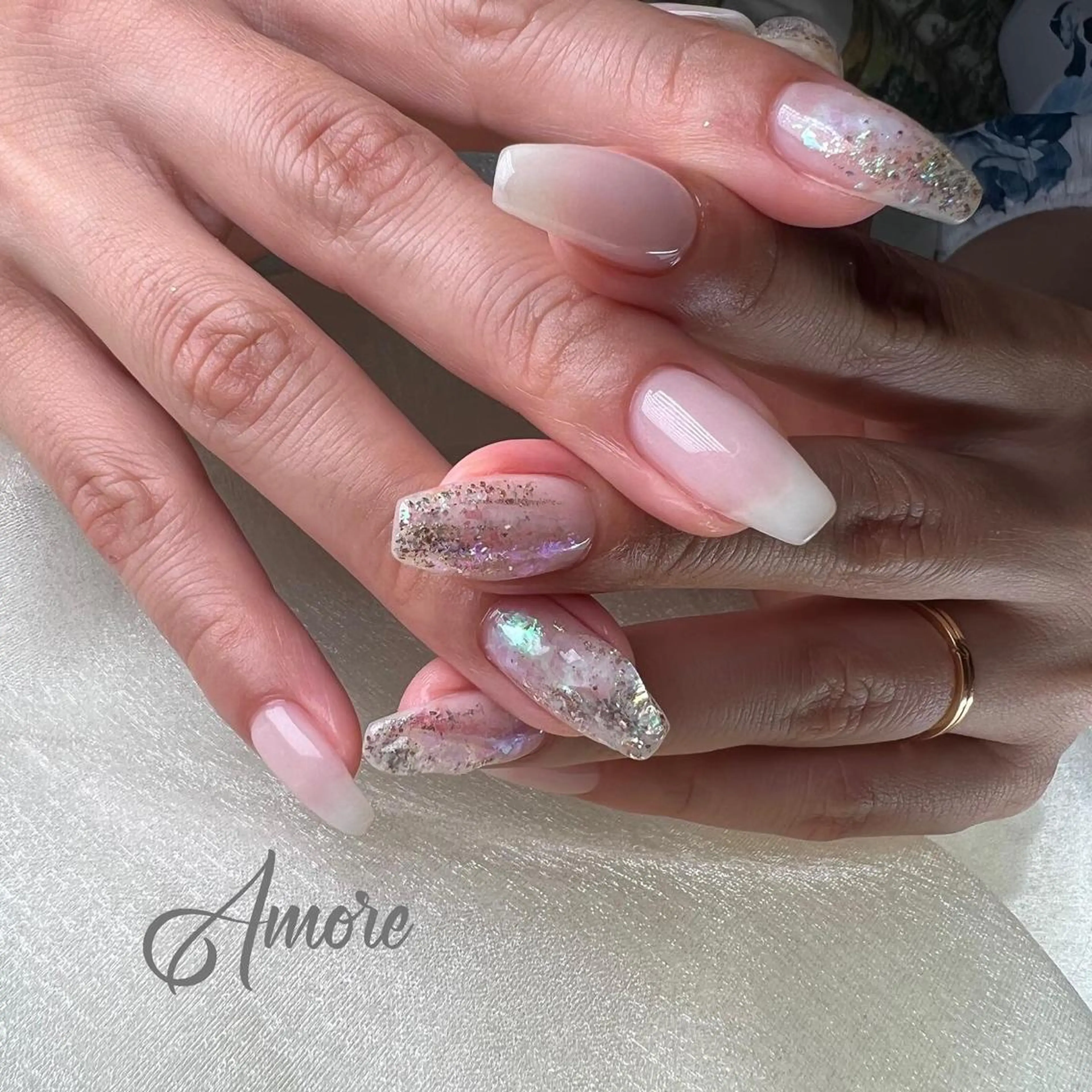 ネイル ジェルネイル 氷ネイル・うるうるネイル マグネットネイル ミラーネイル ニュアンスネイル You kyehwaのネイルデザイン