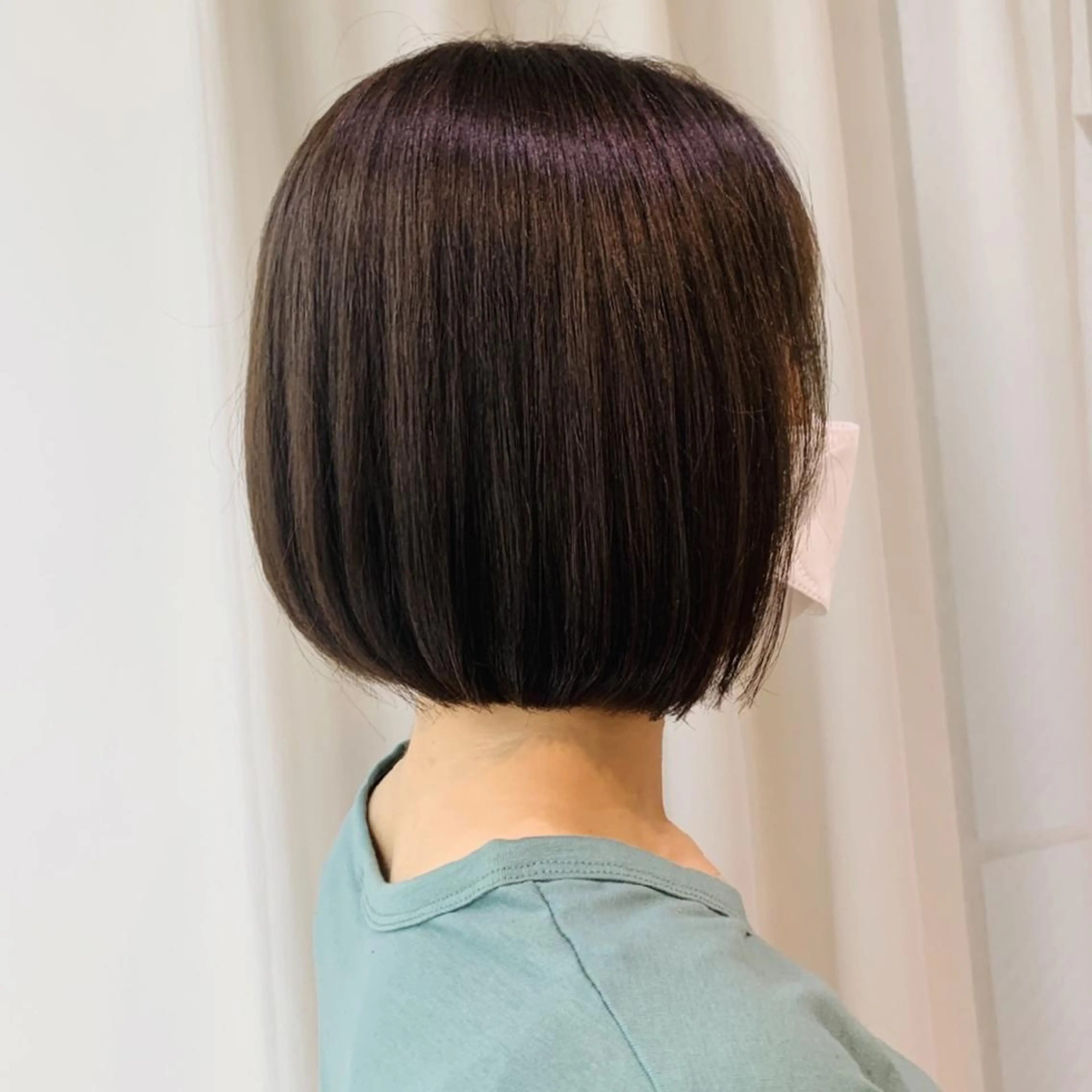 ショート カラー ヘアアレンジ 切りっぱなしボブ ボブ 小顔カット salowin新宿三丁目店所属・🖤小顔ボブ/ウルフ レイヤー🖤山本諒のヘアスタイル