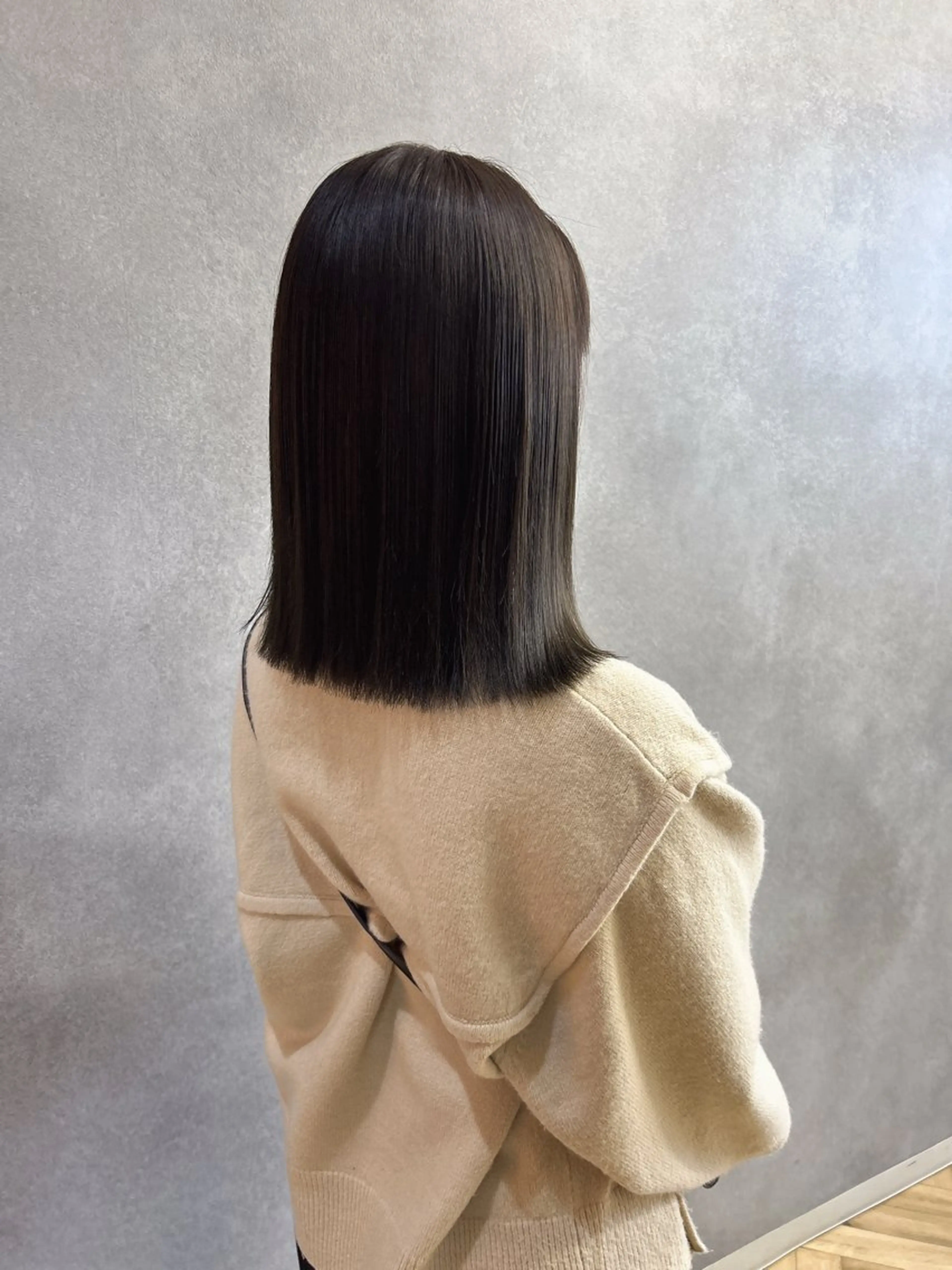 ミディアム カット トリートメント 伶風/ボブ/ ヘーゼルベージュのヘアスタイル