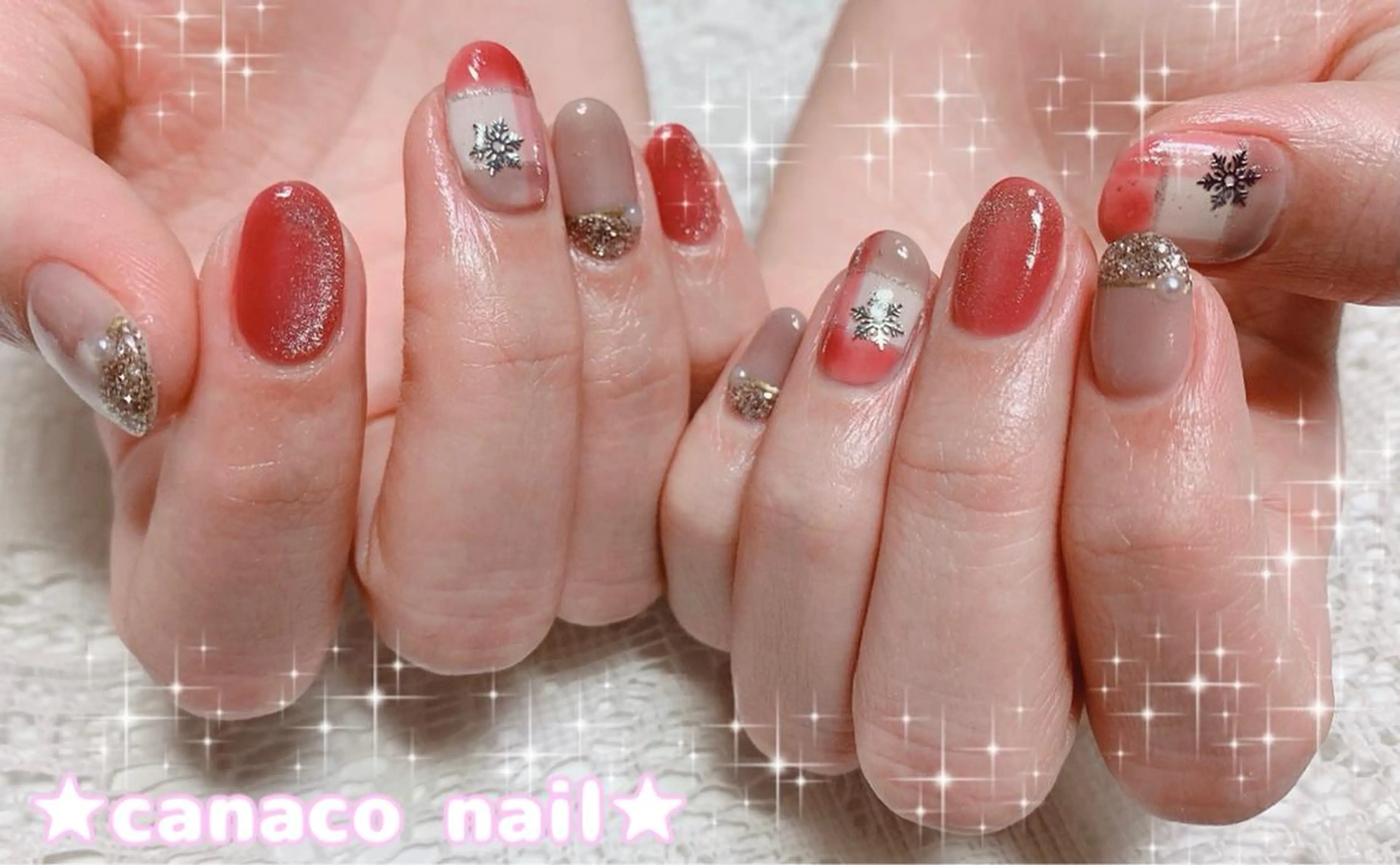 ネイル アートネイル ジェルネイル マグネットネイル パラジェル ストーンネイル Felice所属・ベテランネイル cnc  nailのネイルデザイン