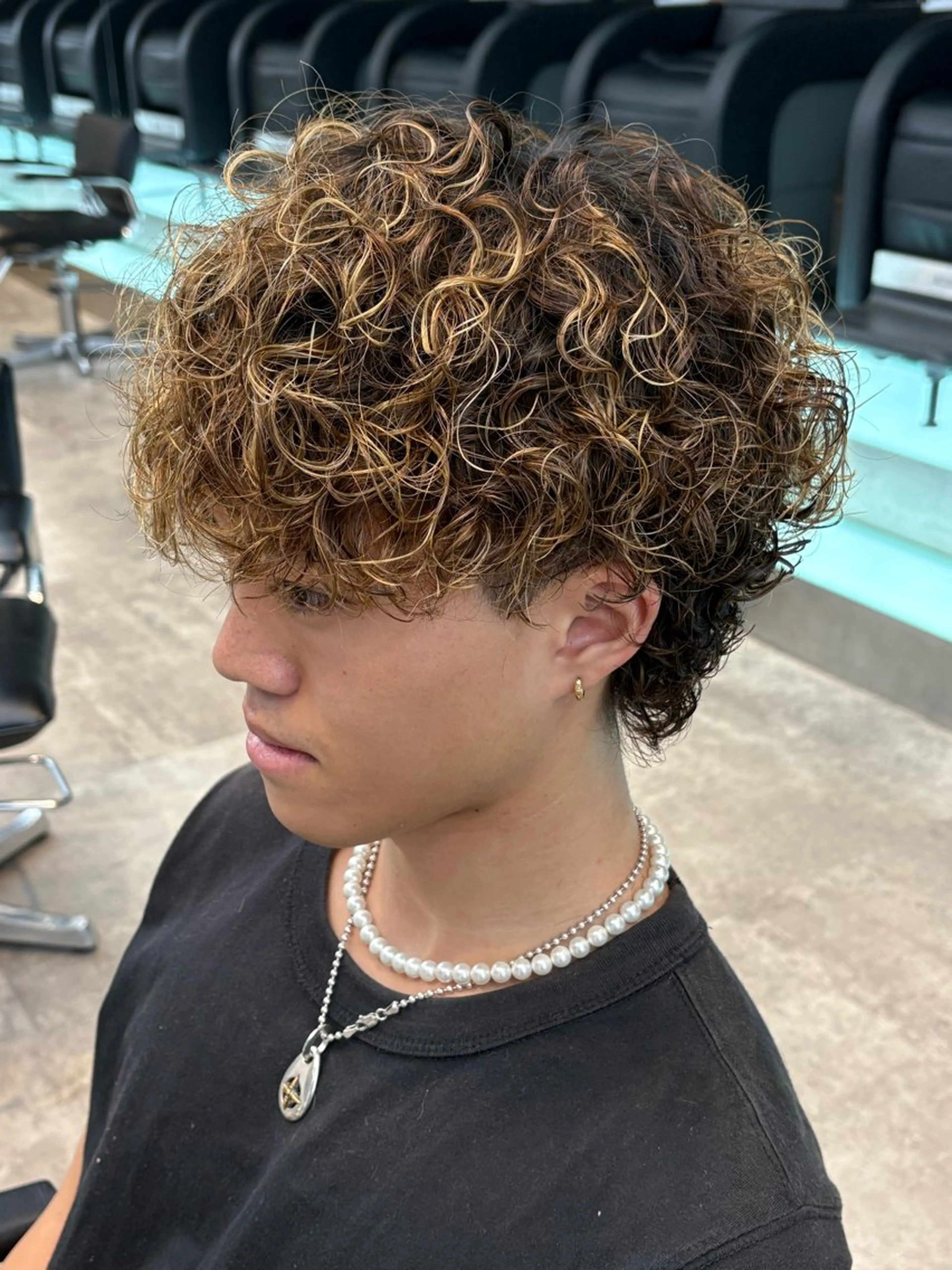 カラー パーマ メンズ カット ヘアカラー パーマ fifth 武正 琉生のヘアスタイル