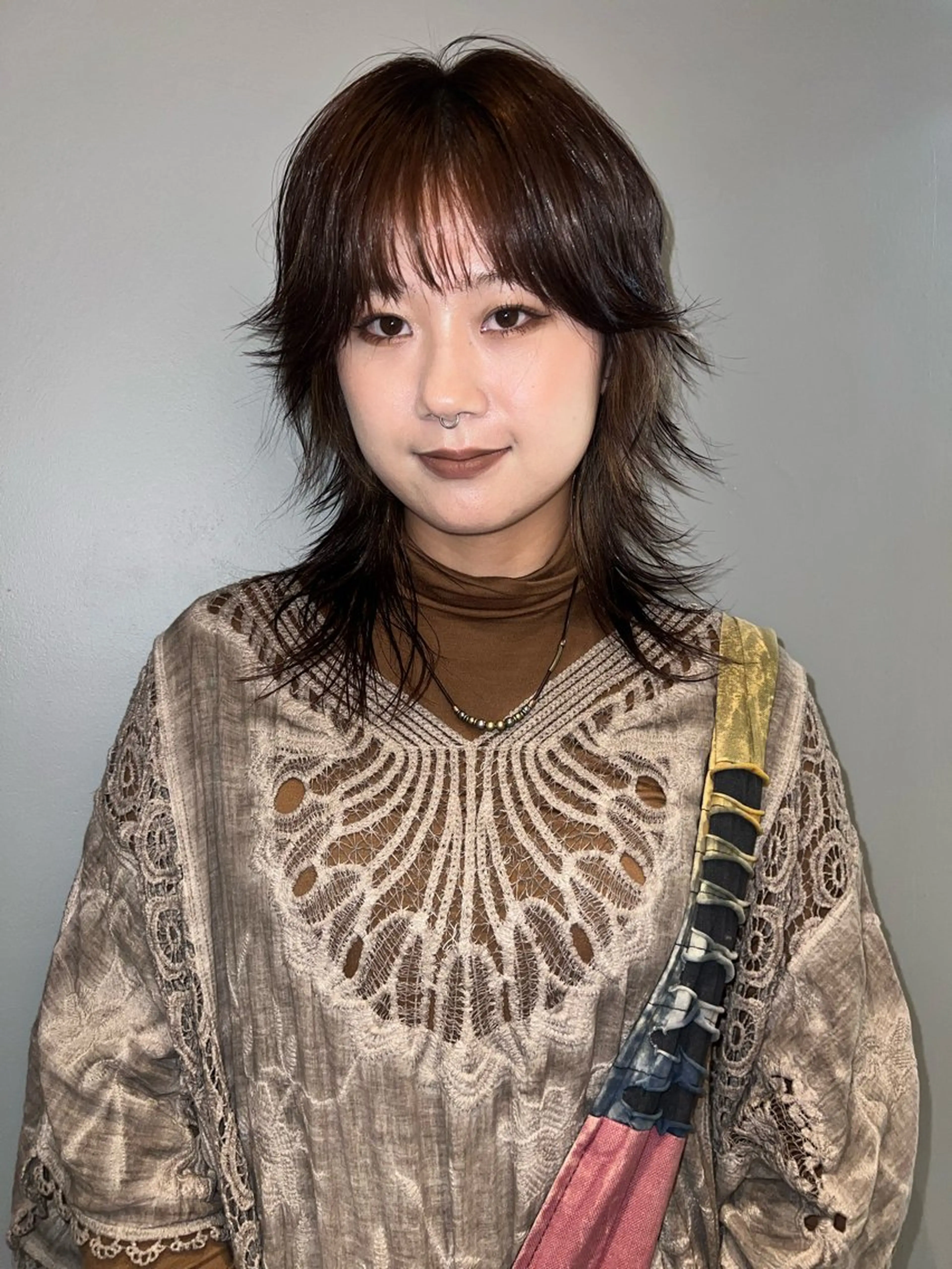 ミディアム カラー カット haco＋所属・圧倒的デザイン力 店長🎨RENAのヘアスタイル