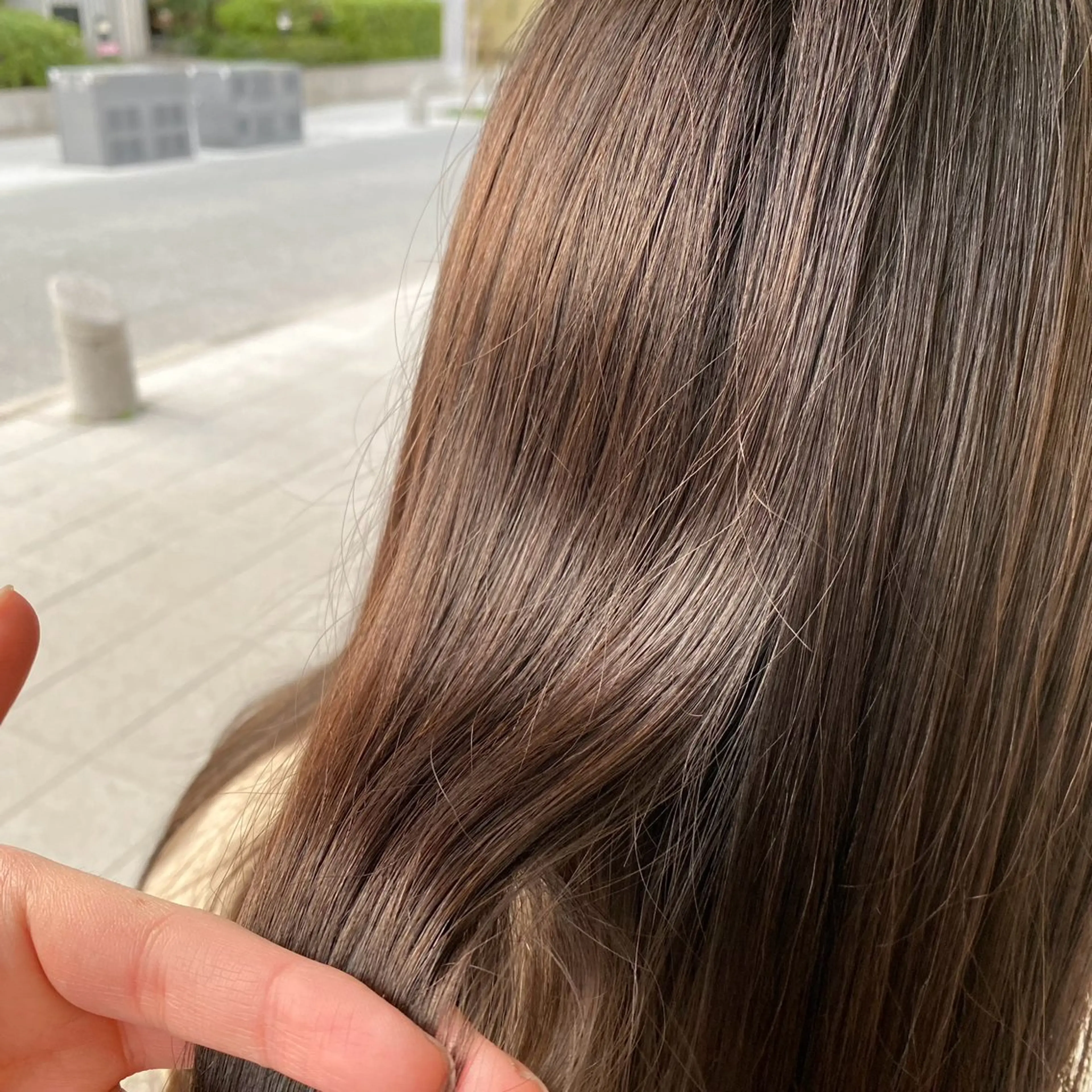 ミディアム カット ヘアカラー 小村 誠也のヘアスタイル