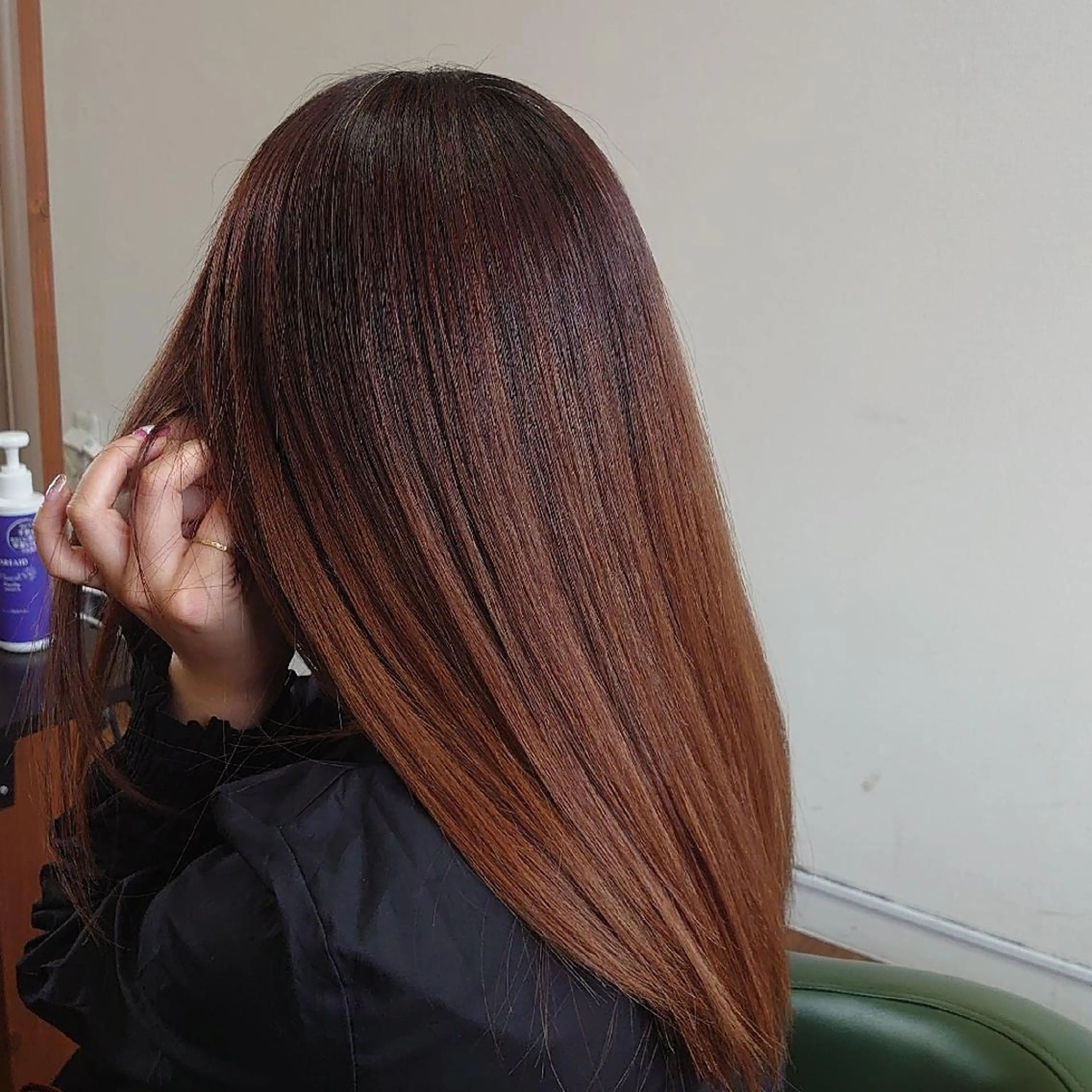 ロング 髪質改善 トリートメント 酸熱トリートメント トリートメント 渡辺 康行のヘアスタイル