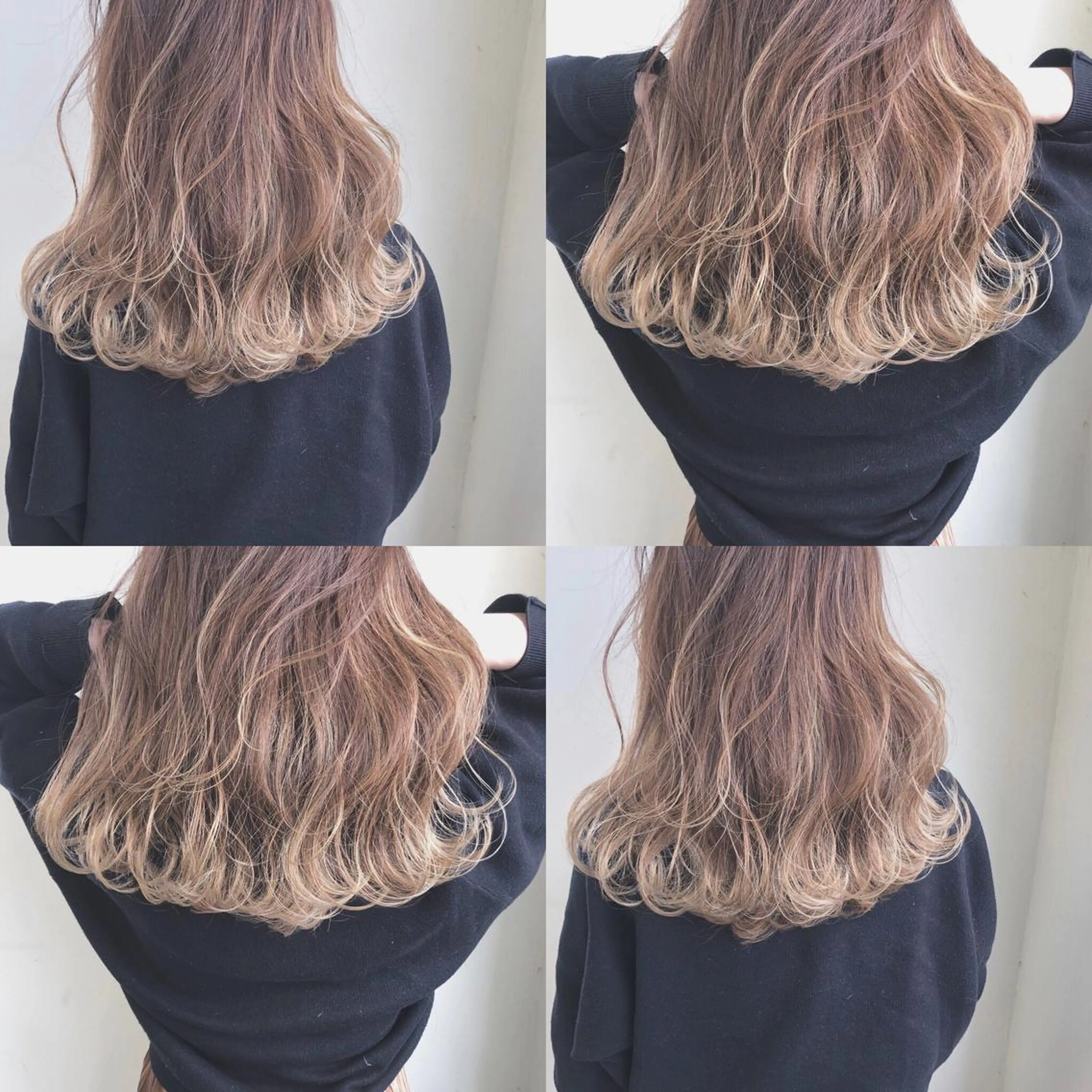 ロング ハイライト ヘアカラー トリートメント 小澤大輔 YOLO hairのヘアスタイル