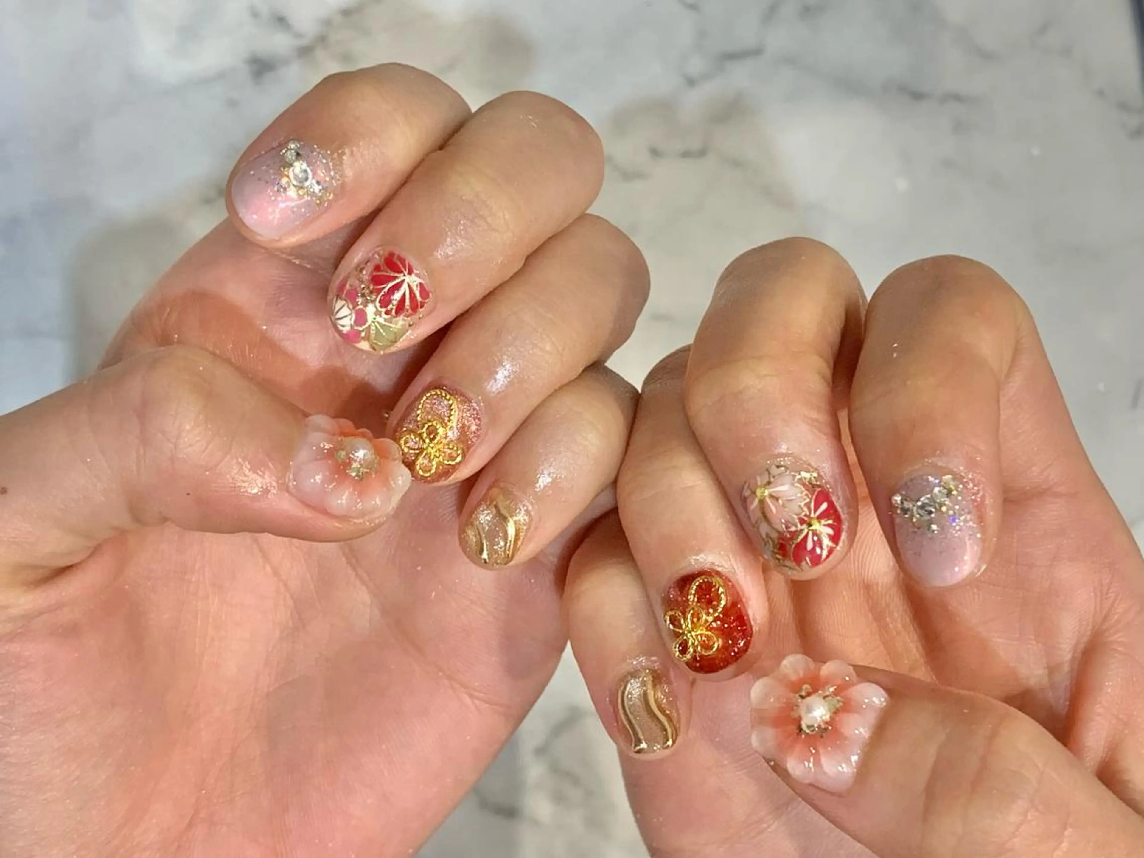 ネイル うるま市サロン Yuko Izawaのネイルデザイン