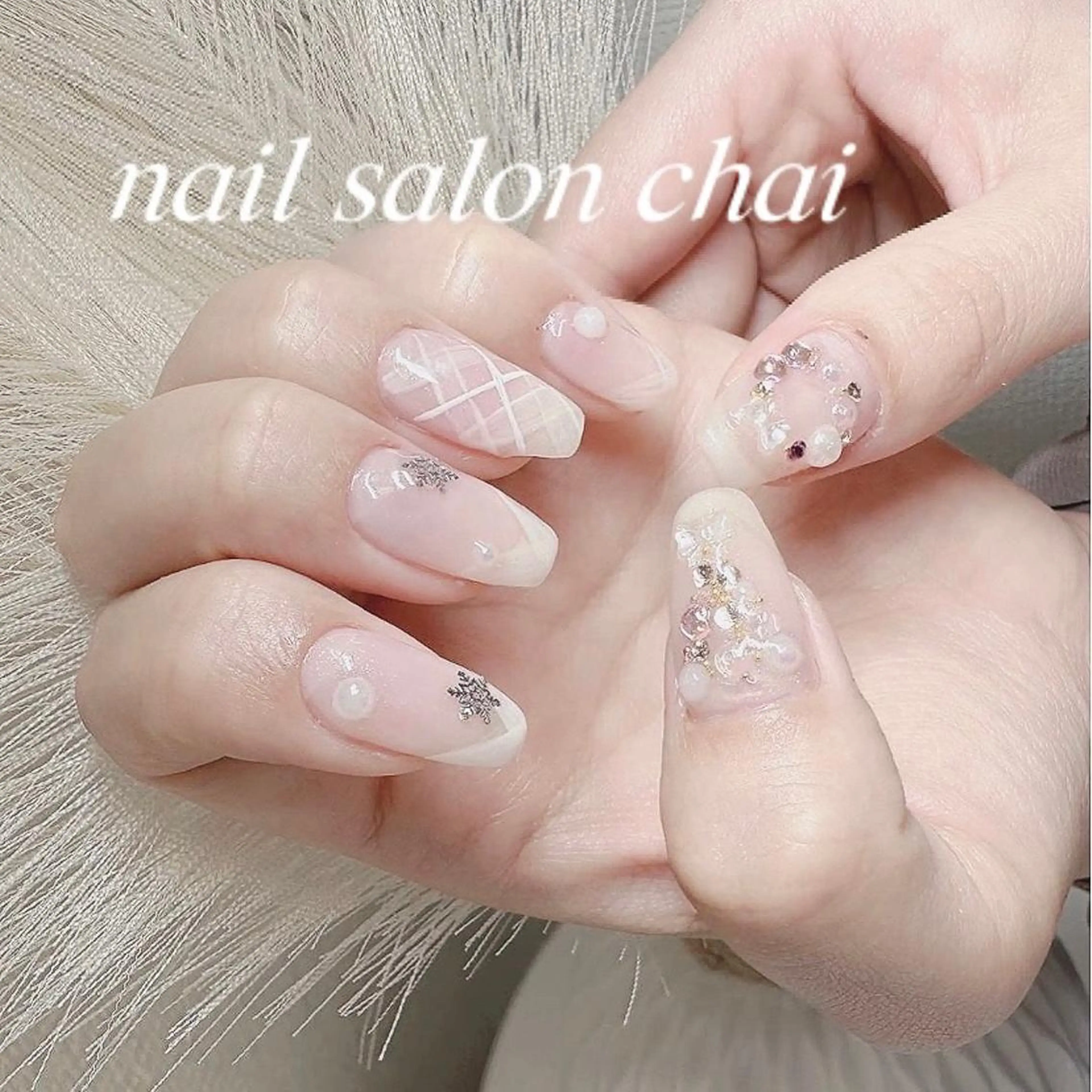 ネイル 冬ネイル クリスマス nail salon chai 上本町のネイルデザイン