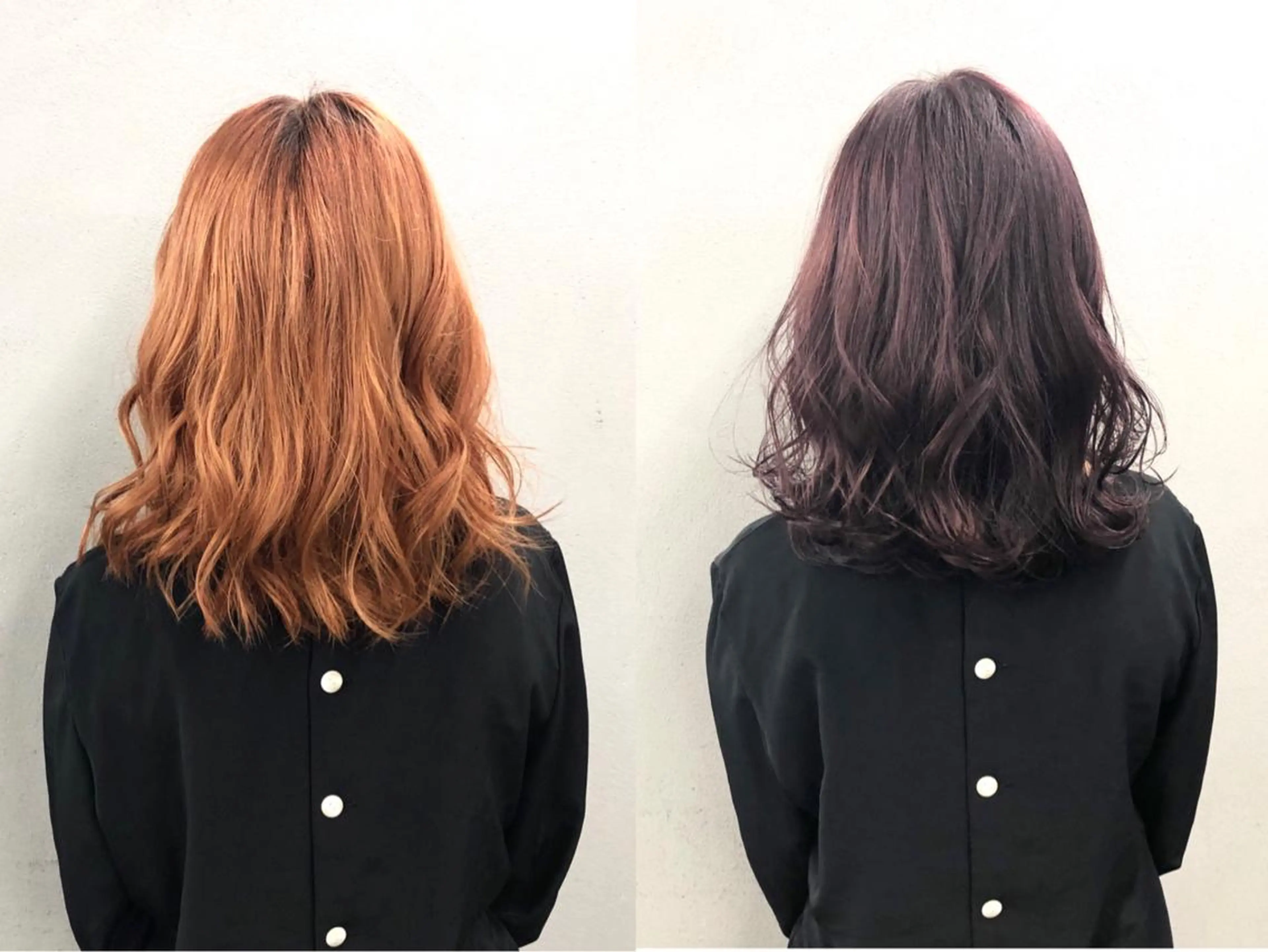 ミディアム カラー ピンクカラー バイオレットカラー カット ヘアカラー ボブ/ショート/ 白髪染め/メンズ葛西のヘアスタイル