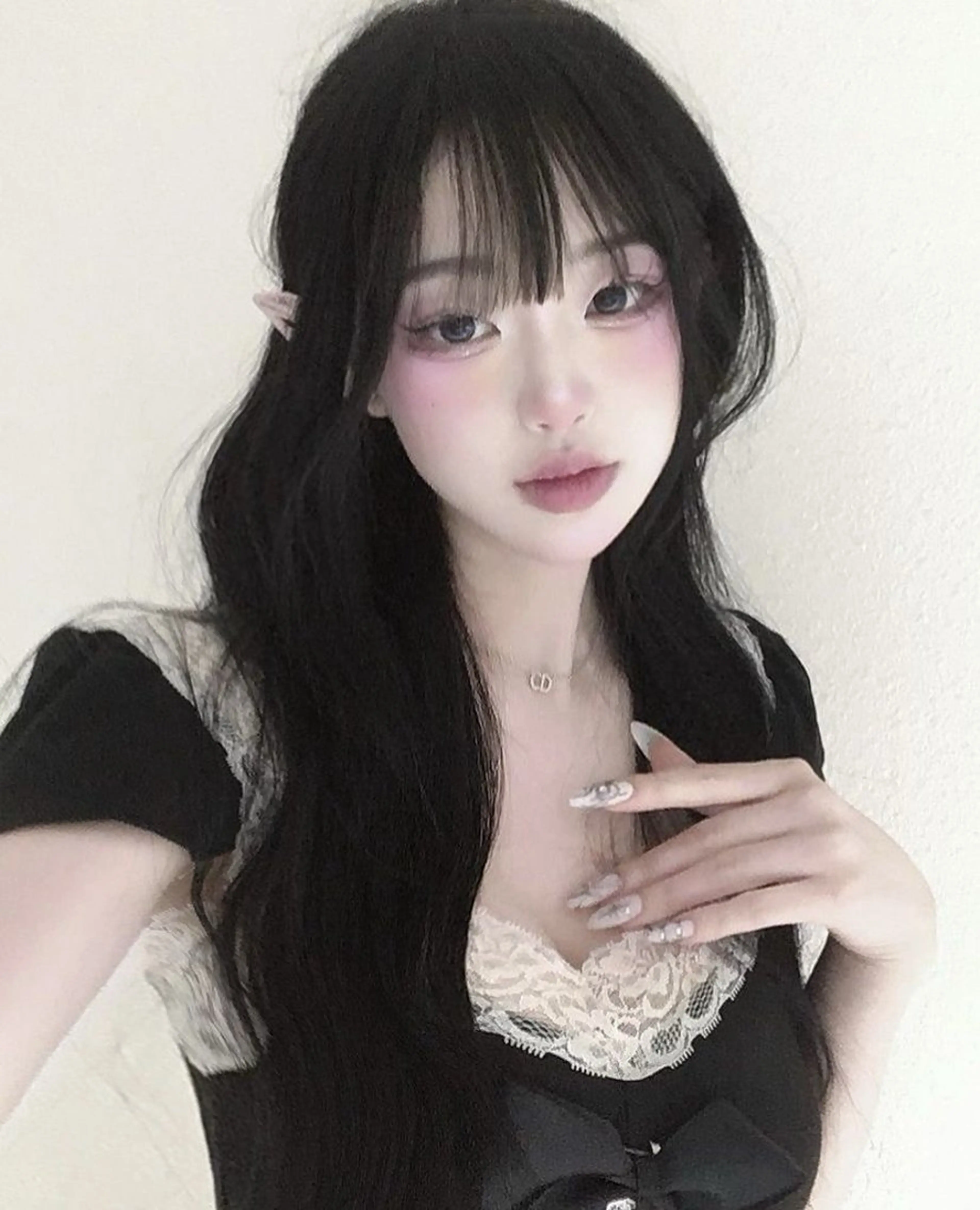 ロング 韓国風暗髪ヘア🤍 🫧MIREIのヘアスタイル