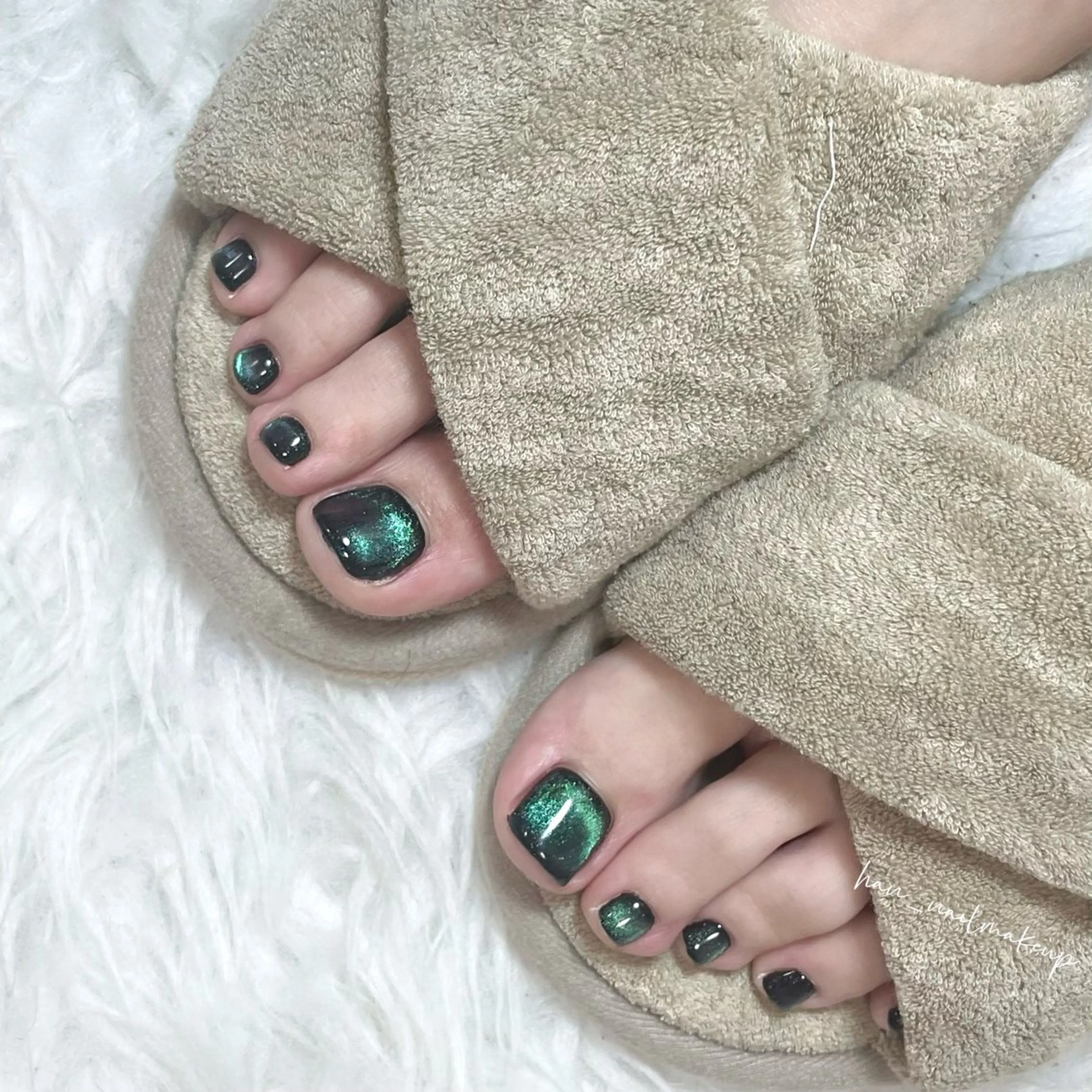 ネイル フットネイル マグネットネイル フットネイル Han Nail 【y&m】のネイルデザイン