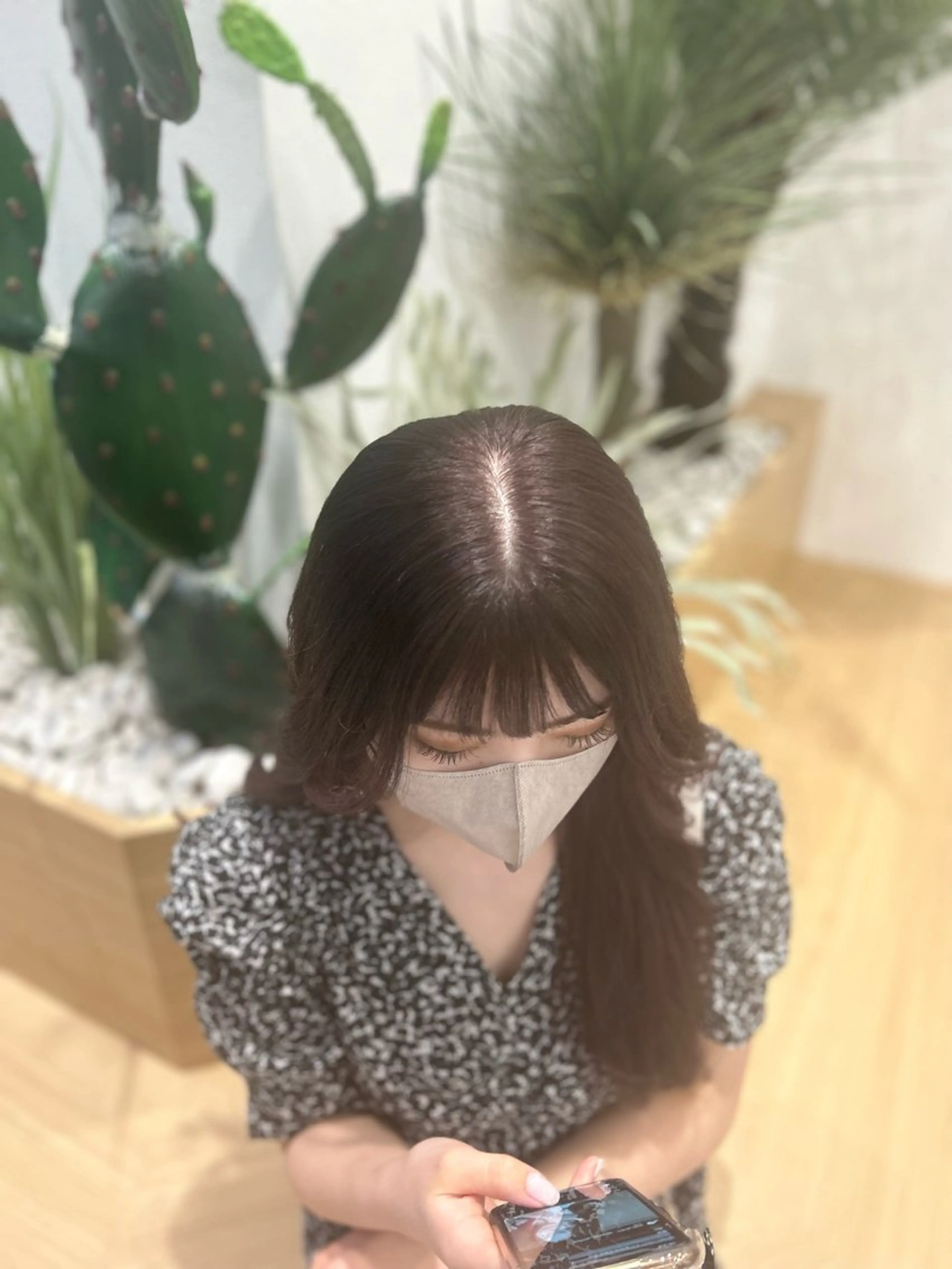 ロング rio¦ブラウン¦暗 髪¦縮毛矯正🌙のヘアスタイル