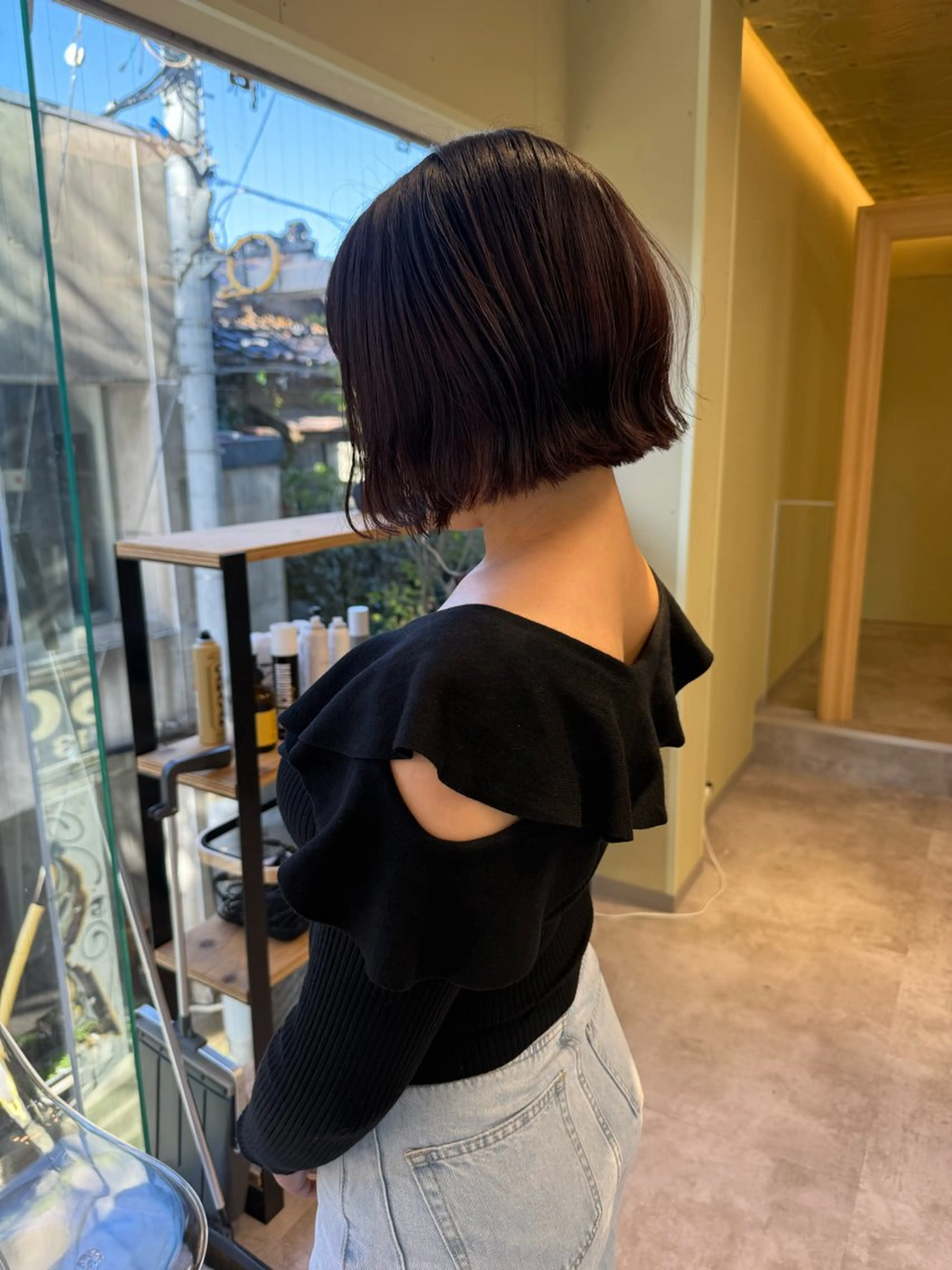 ショート カラー カット ヘアカラー トリートメント 伶風/ボブ/ ヘーゼルベージュのヘアスタイル