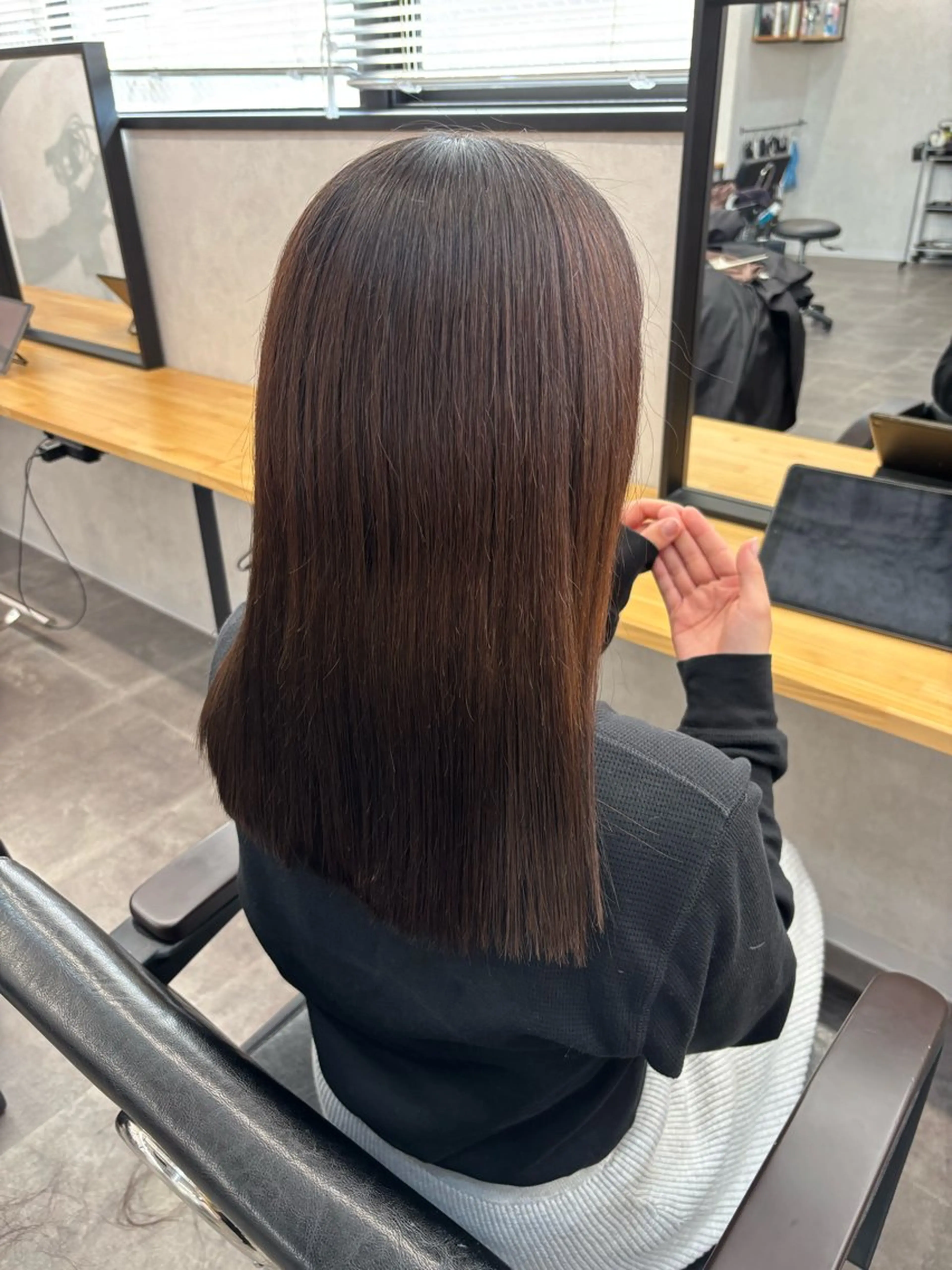 セミロング カット エクステ/ハイトーン /ミサキのヘアスタイル