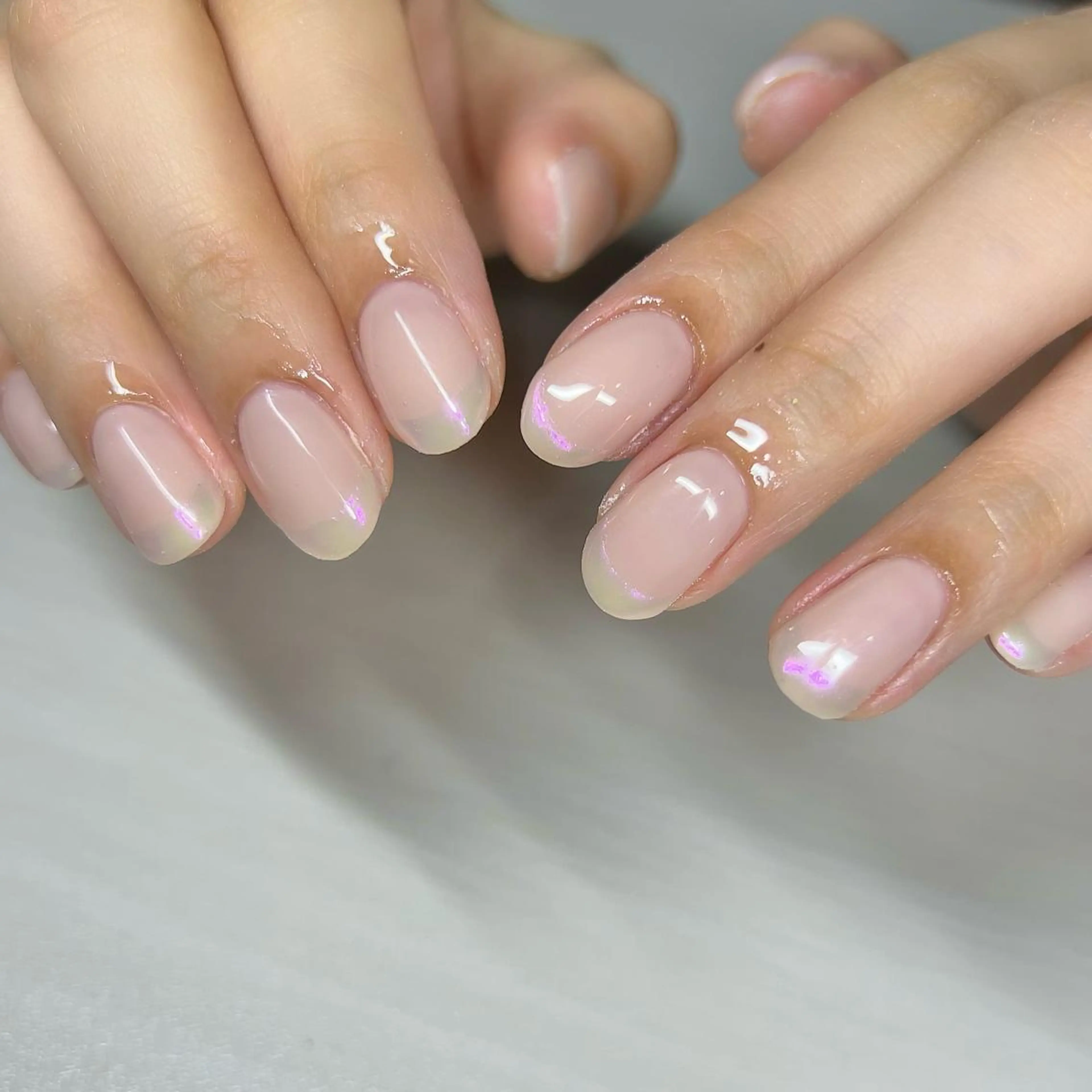 ネイル フレンチネイル ハンドネイル 【Yappy🌈】 💖P-tanaのネイルデザイン