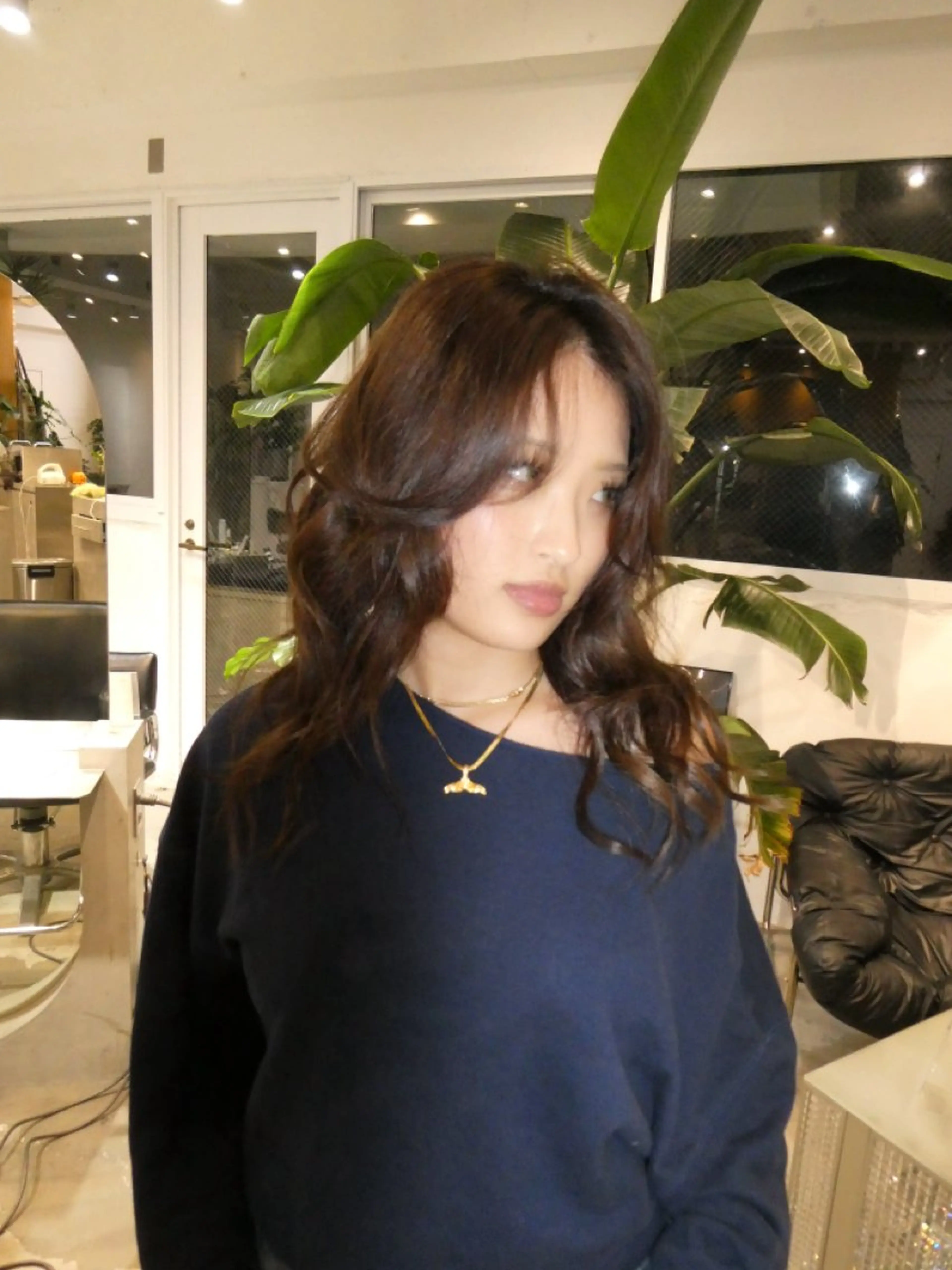 セミロング カラー p.s. gemmie所属・海外ヘア/ 千佳のヘアスタイル