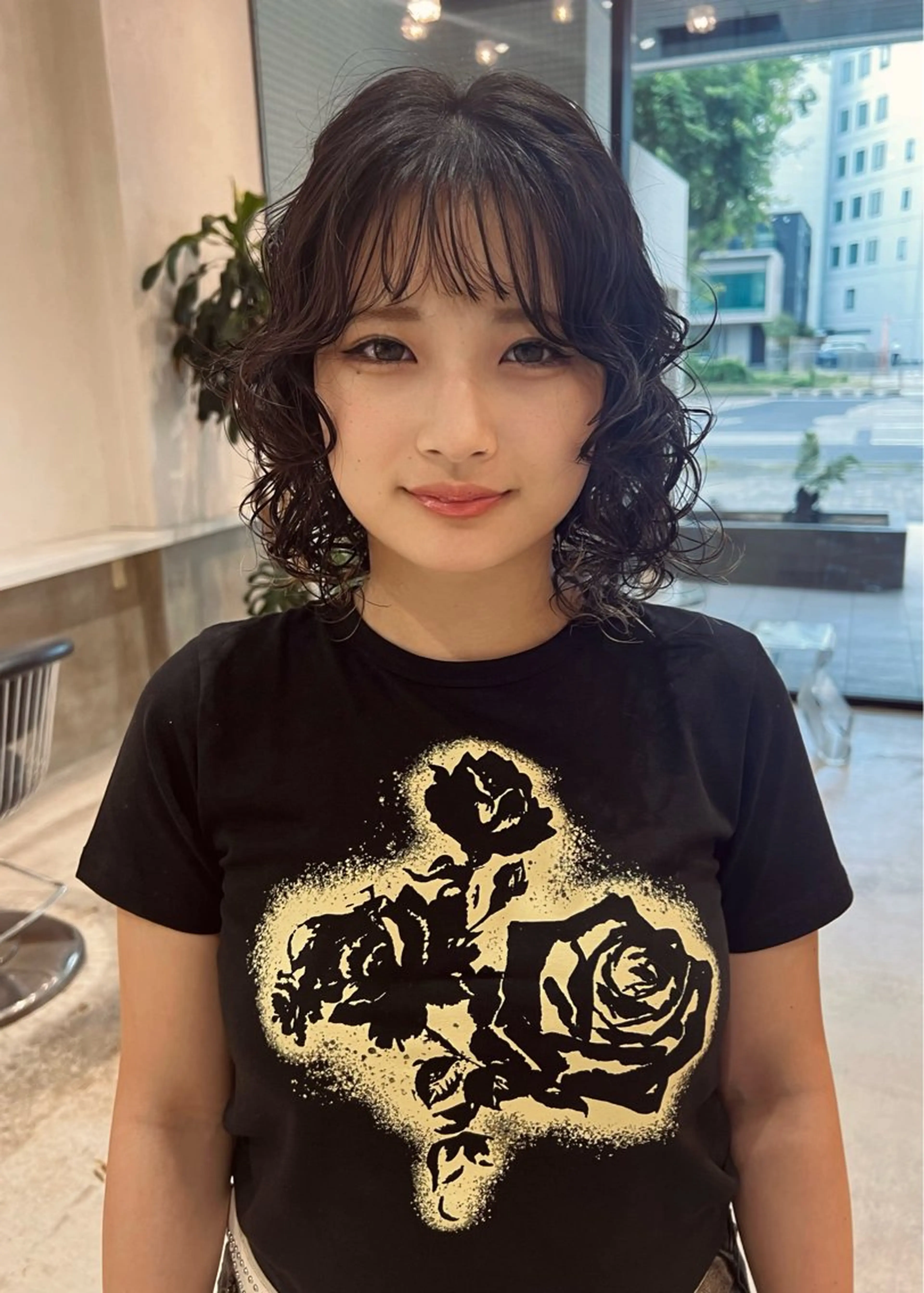 ミディアム パーマ カット パーマ DEAN所属・KEIGO/パーマ ハイトーン/DEANのヘアスタイル