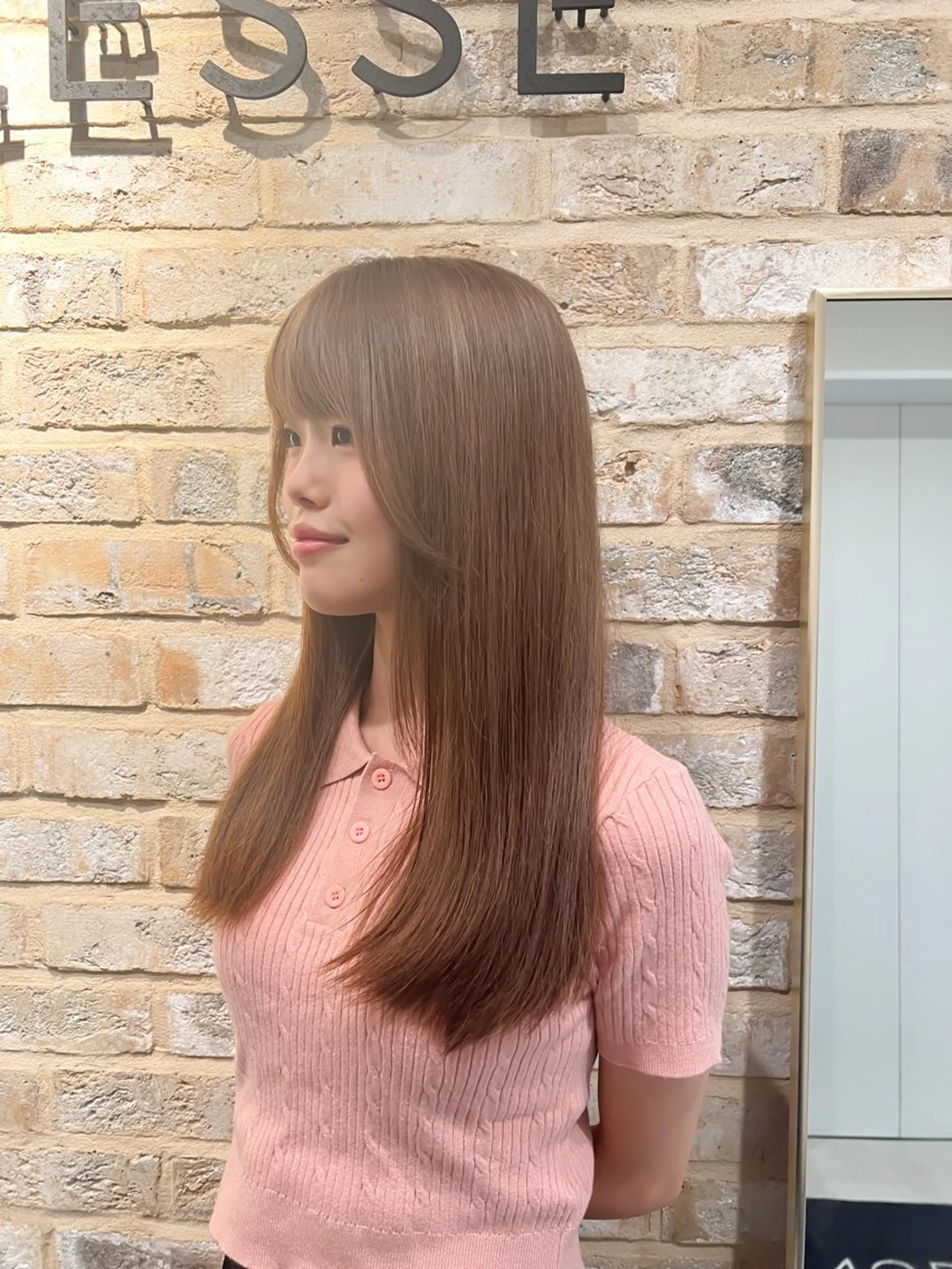 ロング カラー LEBEN所属・和夢/メンズカット/ パーマ/ハイトーンのヘアスタイル