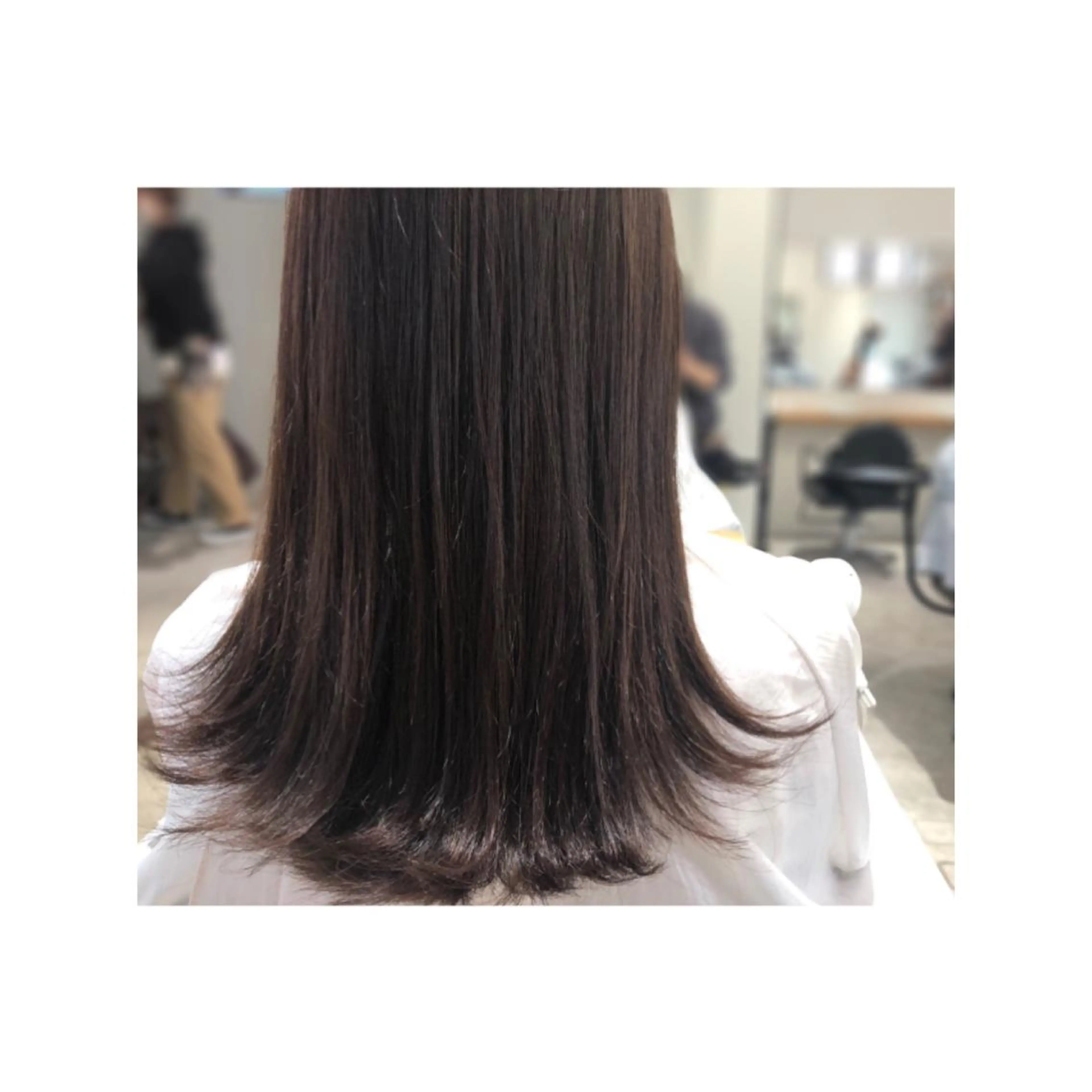 セミロング カラー アッシュ アッシュブラウン ブラウンカラー ヘアカラー トリートメント まちだ ひとみのヘアスタイル