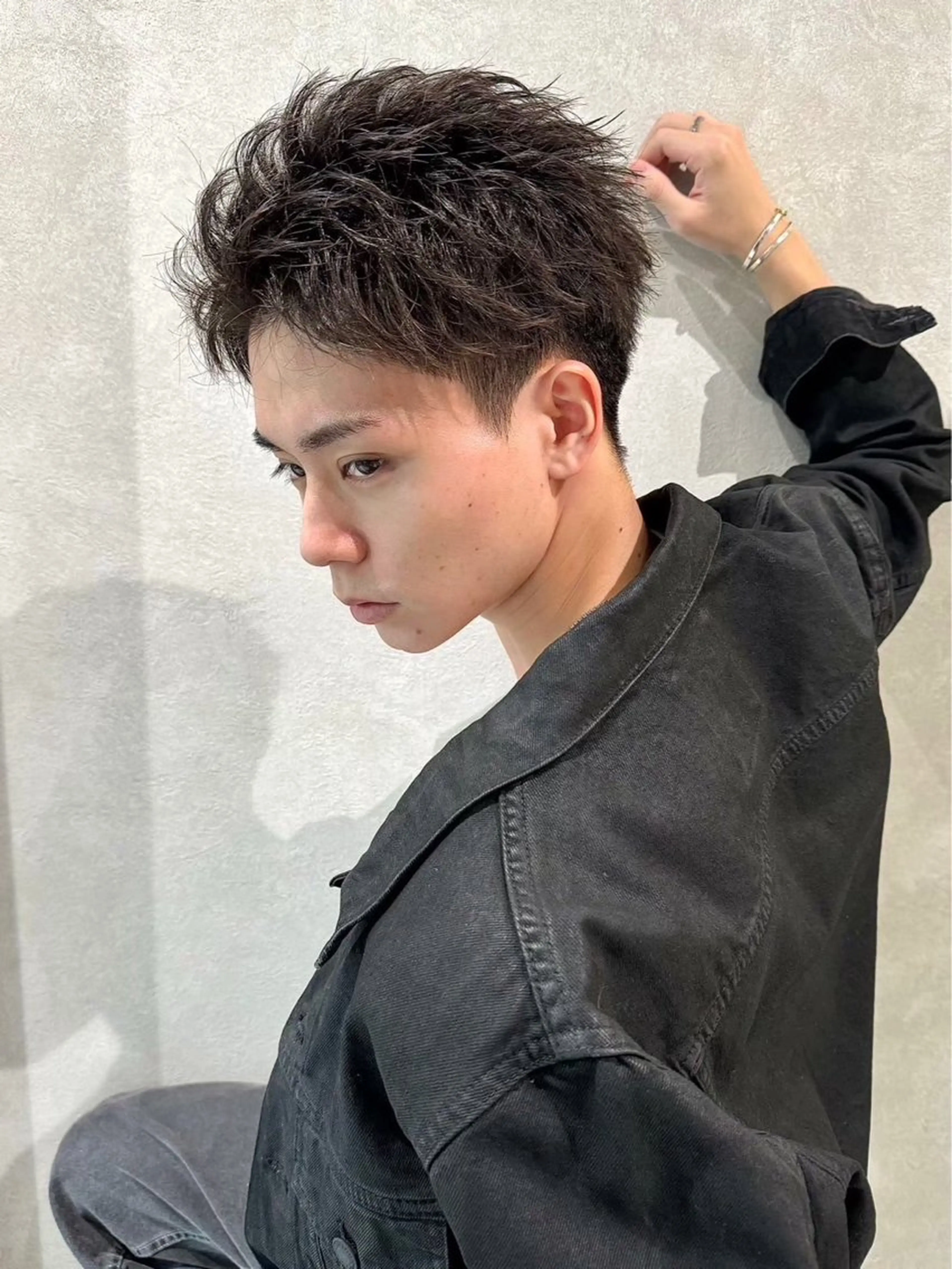 メンズ シャドウパーマ/ 波巻きパーマ/三鷹のヘアスタイル