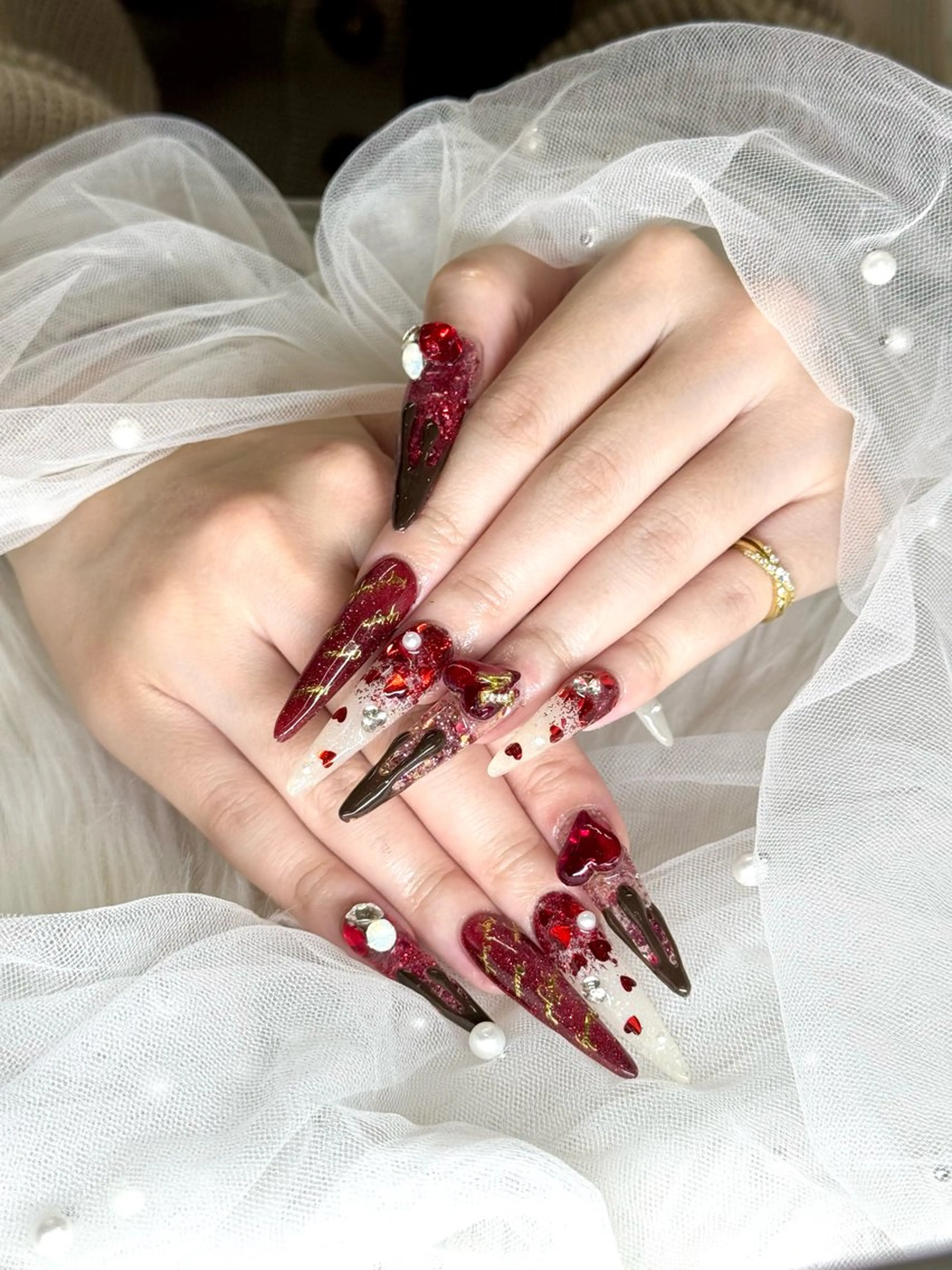 ネイル ロングネイル ハンドネイル LUCAS 千葉 AOI💅🏾💕のネイルデザイン