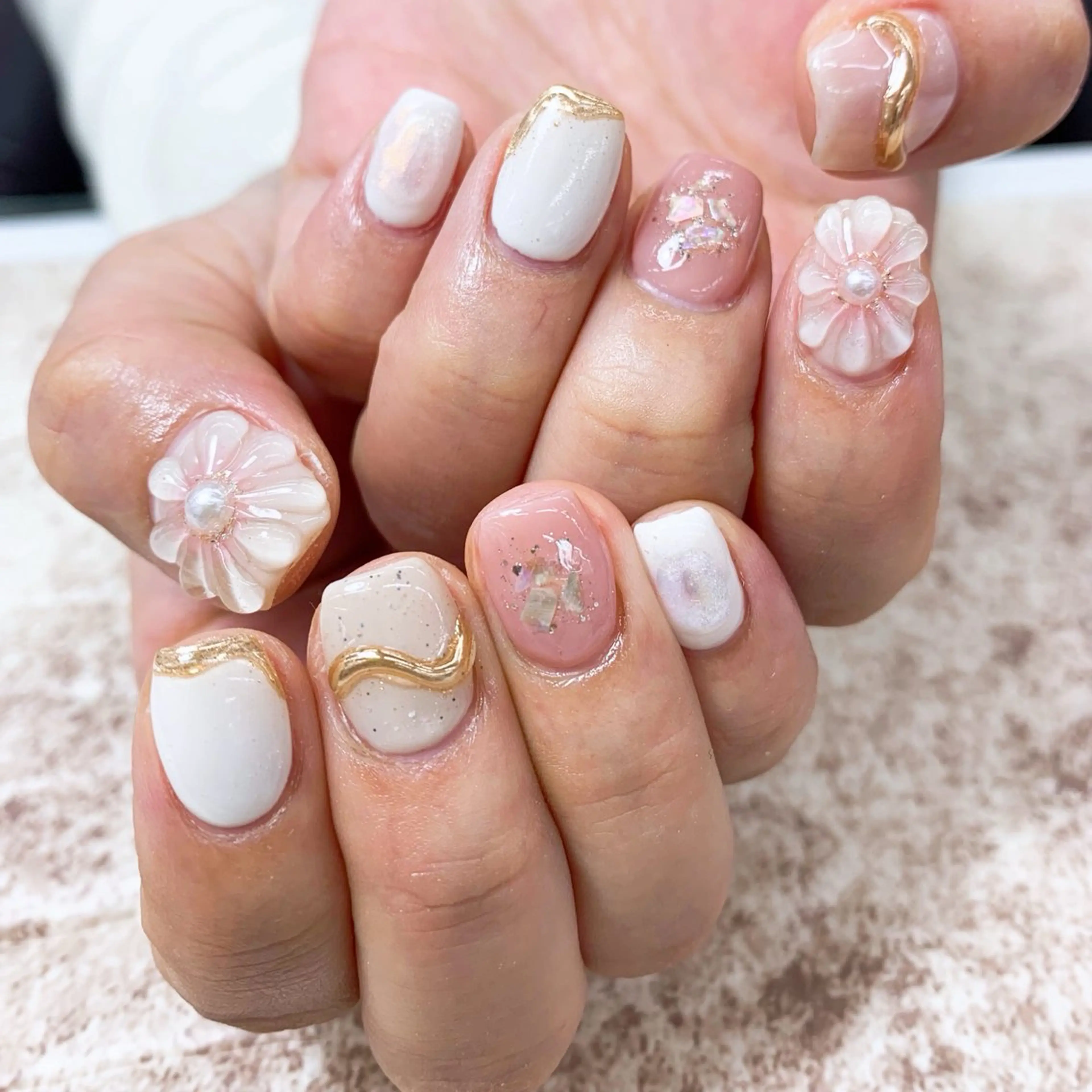 ネイル ⭐︎休業中の練習⭐︎ JNA認定講師髙橋のネイルデザイン